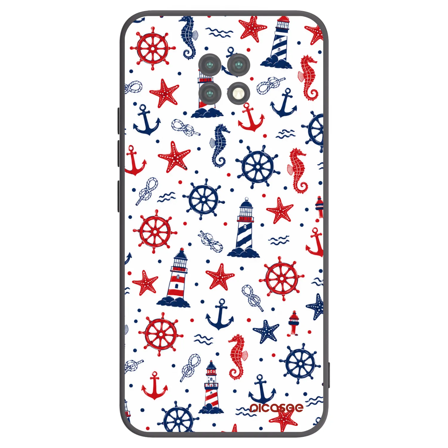 Picasee Xiaomi Redmi Note 9T Hülle - Schwarzes Silikon - Sailor Vibes