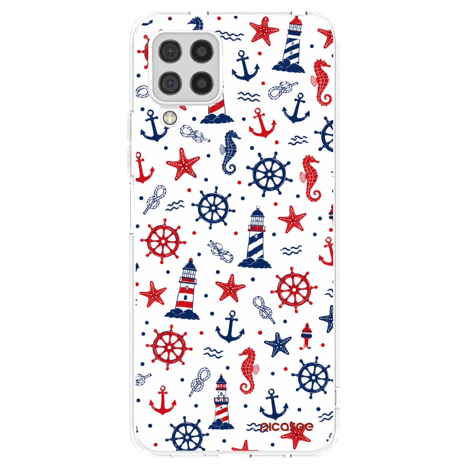 Picasee Samsung Galaxy A22 A225F 4G Hülle - Transparentes Silikon - Sailor Vibes