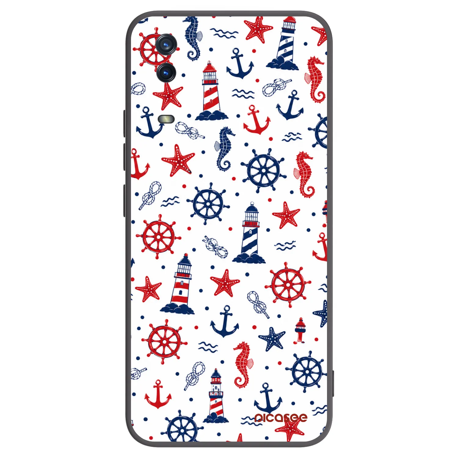 Picasee Vivo Y11s Hülle - Schwarzes Silikon - Sailor Vibes