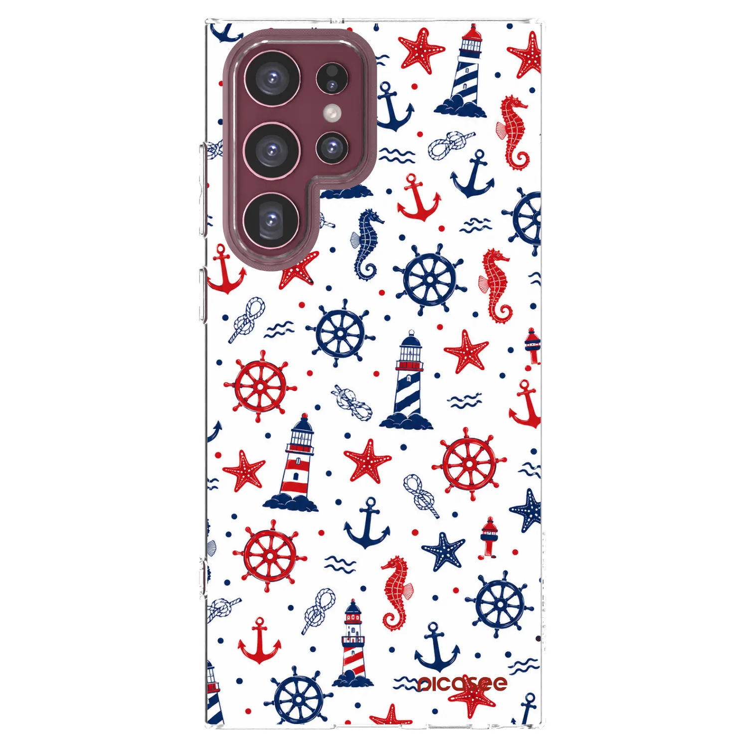 Picasee Samsung Galaxy S22 Ultra 5G Hülle - Transparentes Silikon - Sailor Vibes