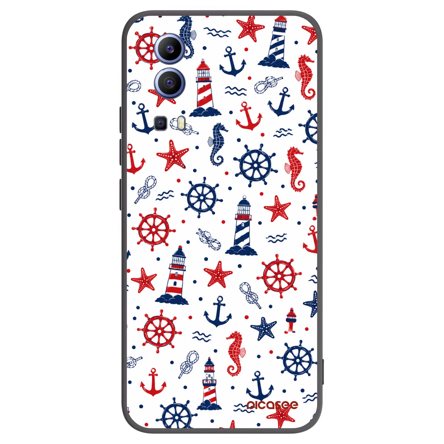 Picasee Vivo Y52 5G Hülle - Schwarzes Silikon - Sailor Vibes
