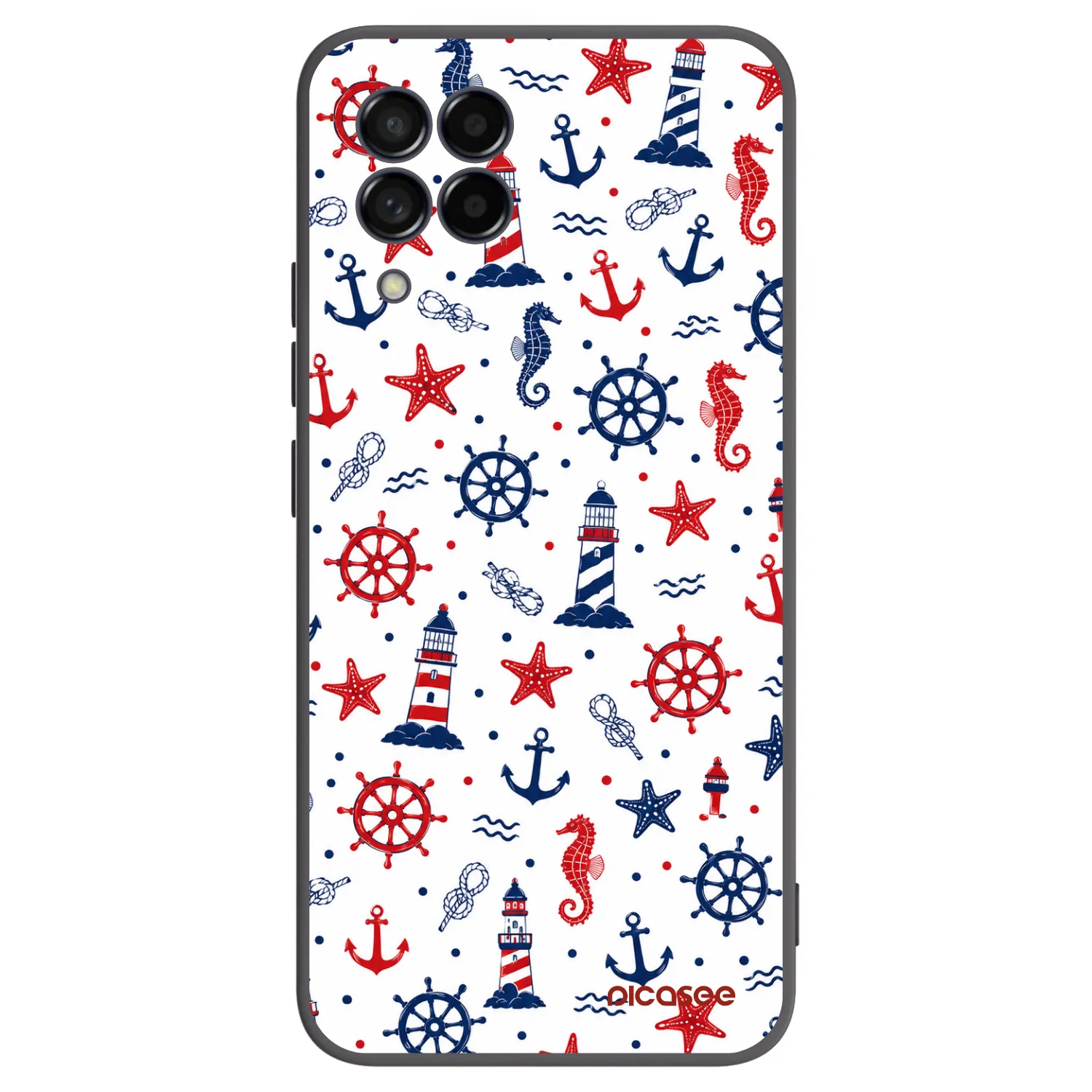 Picasee Samsung Galaxy M53 5G Hülle - Schwarzes Silikon - Sailor Vibes