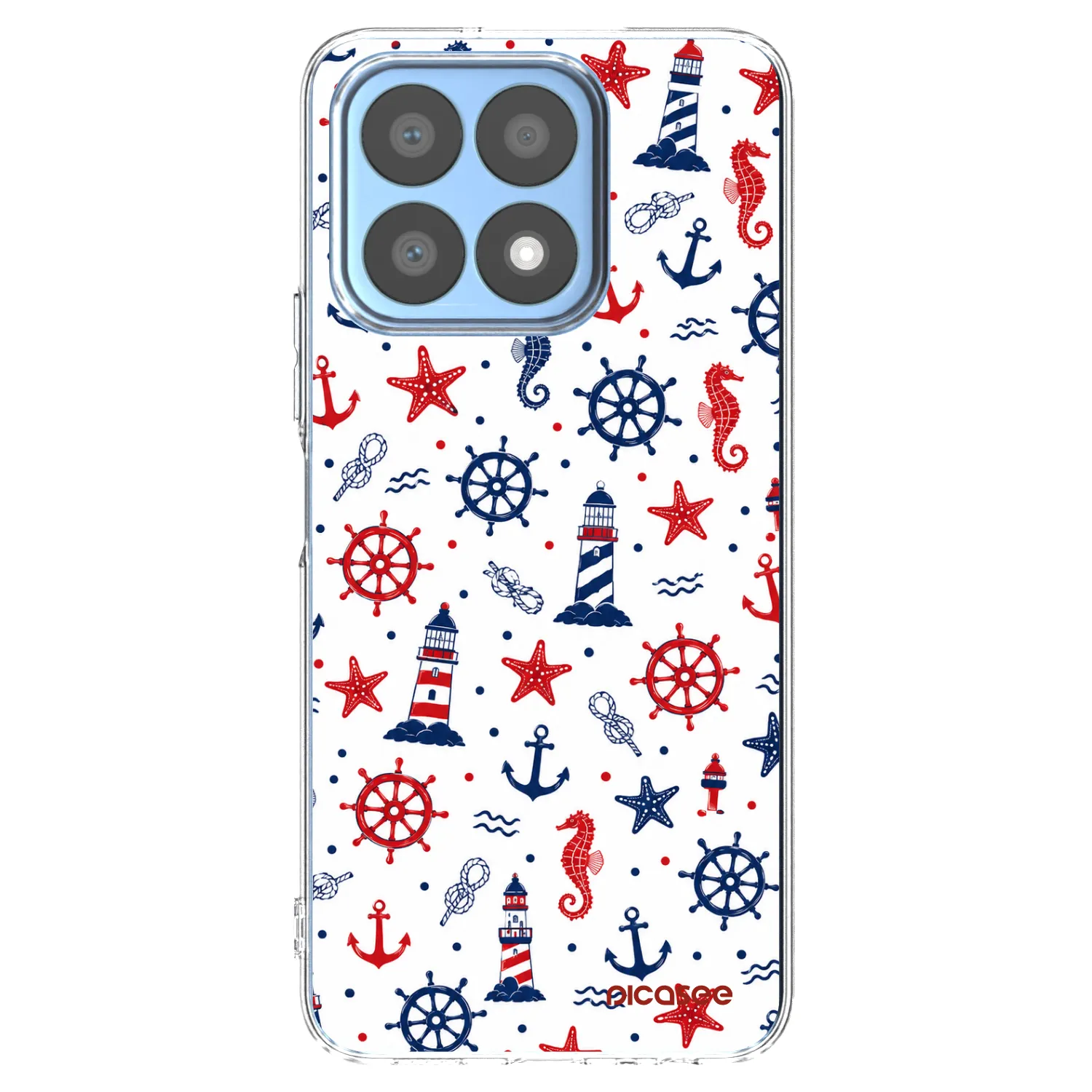 Picasee Honor X8a Hülle - Transparentes Silikon - Sailor Vibes