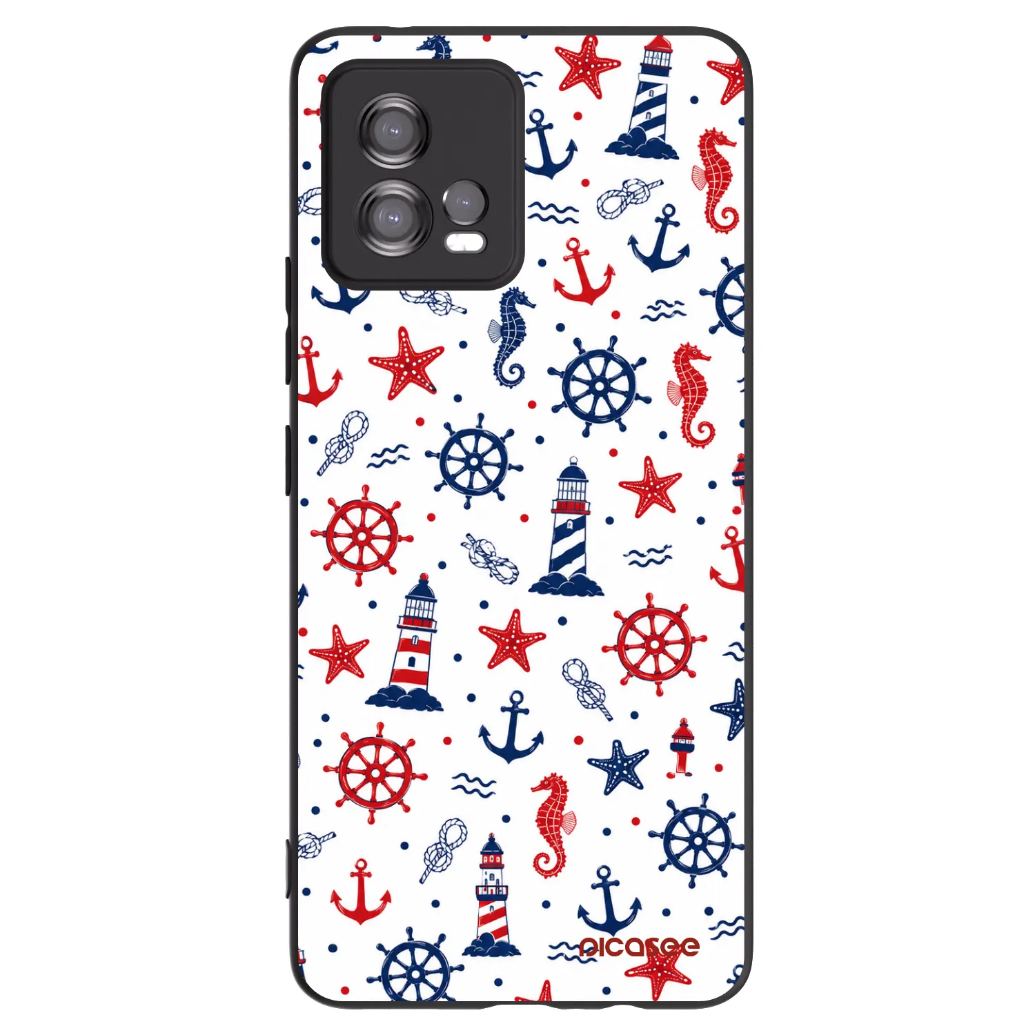 Picasee Motorola Moto G72 Hülle - Schwarzes Silikon - Sailor Vibes