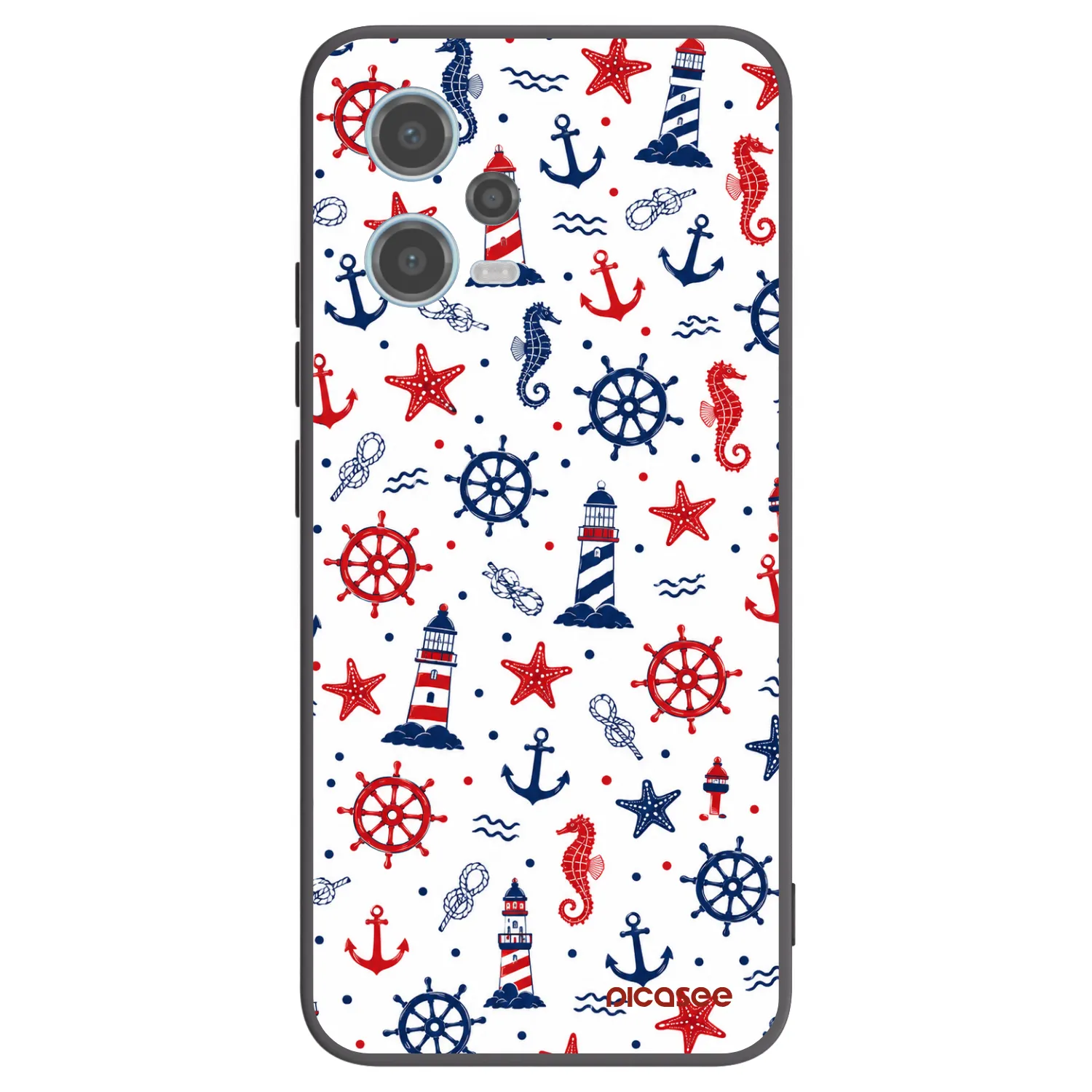Picasee Xiaomi Redmi Note 12 5G Hülle - Schwarzes Silikon - Sailor Vibes