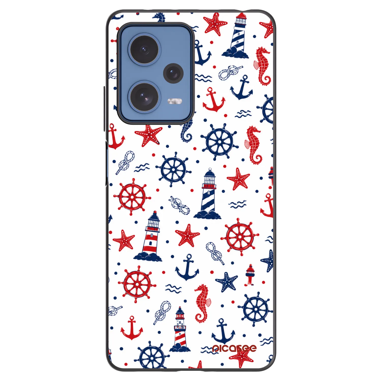 Picasee Xiaomi Redmi Note 12 Pro 5G Hülle - Schwarzes Silikon - Sailor Vibes