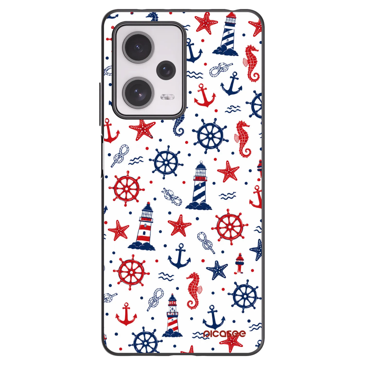 Picasee Xiaomi Redmi Note 12 Pro+ 5G Hülle - Schwarzes Silikon - Sailor Vibes