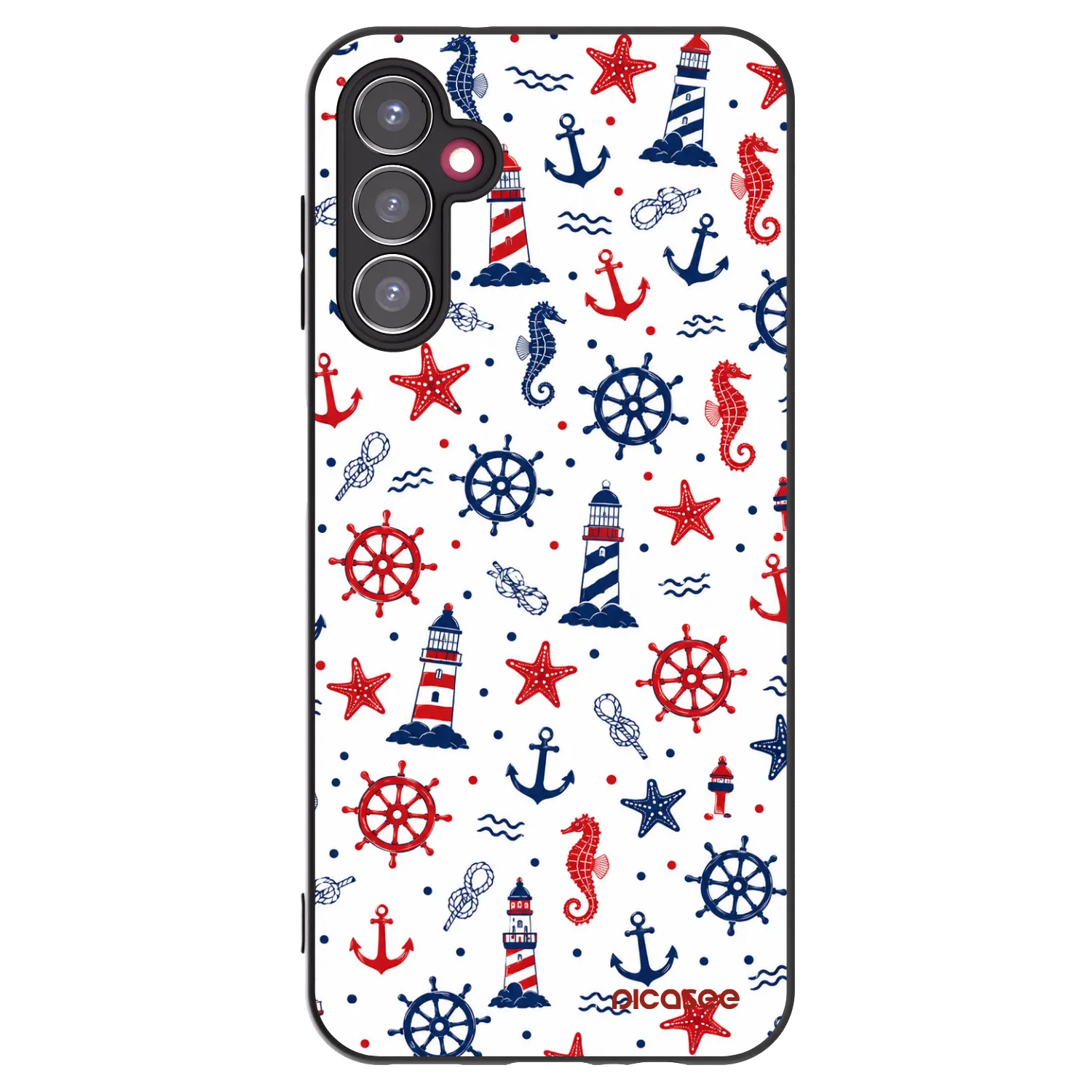 Picasee Samsung Galaxy A14 4G A145R Hülle - Schwarzes Silikon - Sailor Vibes