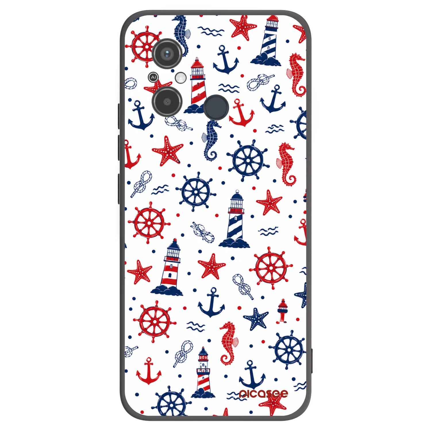 Picasee Xiaomi Redmi 12C Hülle - Schwarzes Silikon - Sailor Vibes