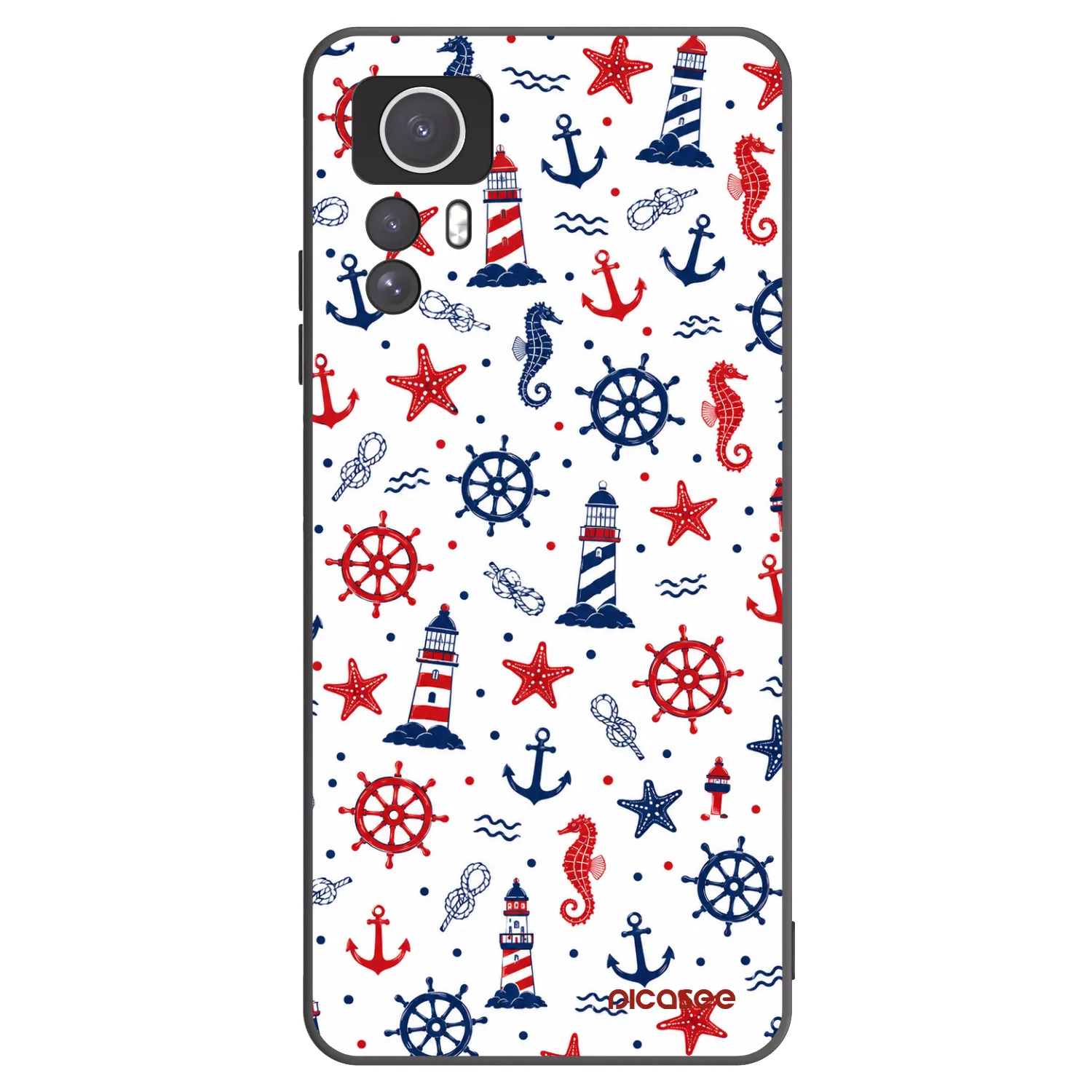 Picasee Xiaomi Redmi Note 12S Hülle - Schwarzes Silikon - Sailor Vibes