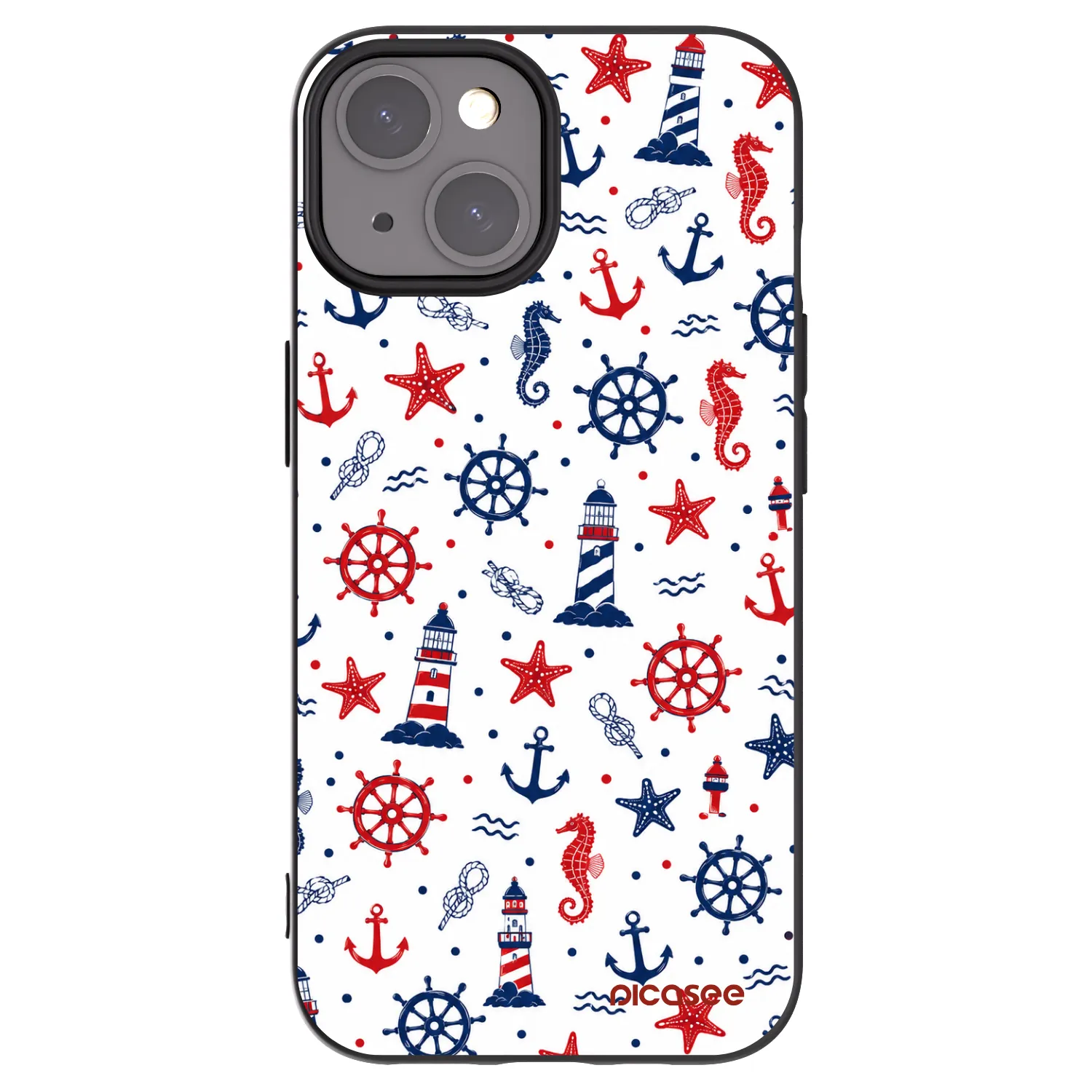 Picasee Apple iPhone 15 Hülle - Schwarzes Silikon - Sailor Vibes
