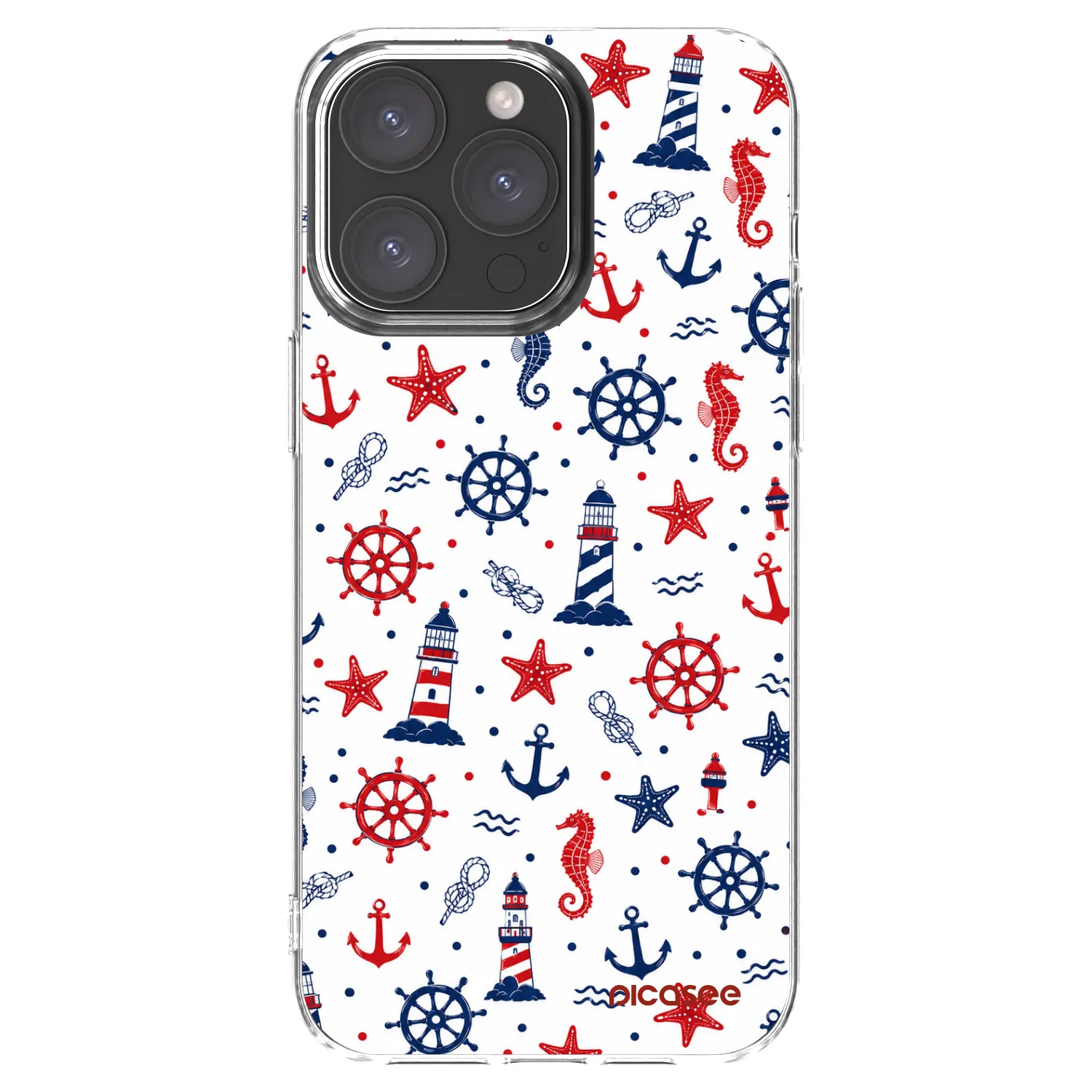 Picasee Apple iPhone 15 Pro Max Hülle - Transparentes Silikon - Sailor Vibes