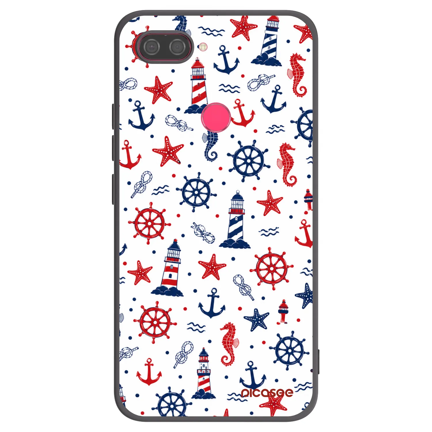 Picasee Xiaomi Mi 8 Lite Hülle - Schwarzes Silikon - Sailor Vibes