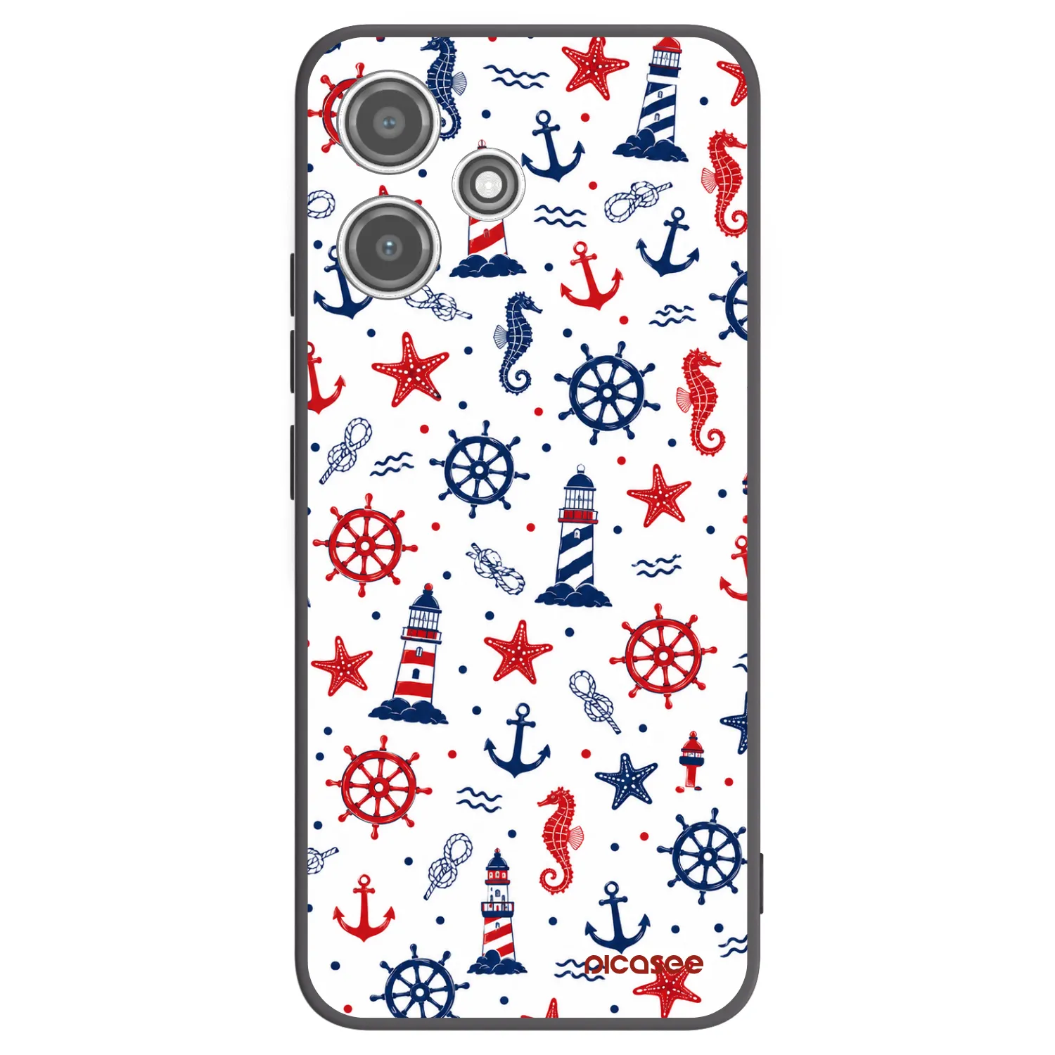 Picasee Xiaomi Redmi 12 5G Hülle - Schwarzes Silikon - Sailor Vibes