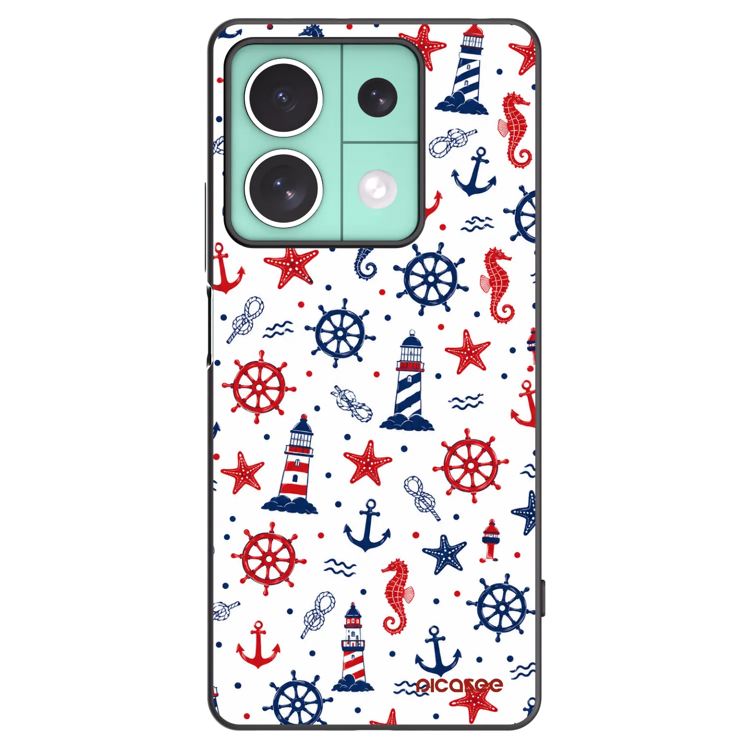 Picasee Xiaomi Redmi Note 13 5G Hülle - Schwarzes Silikon - Sailor Vibes