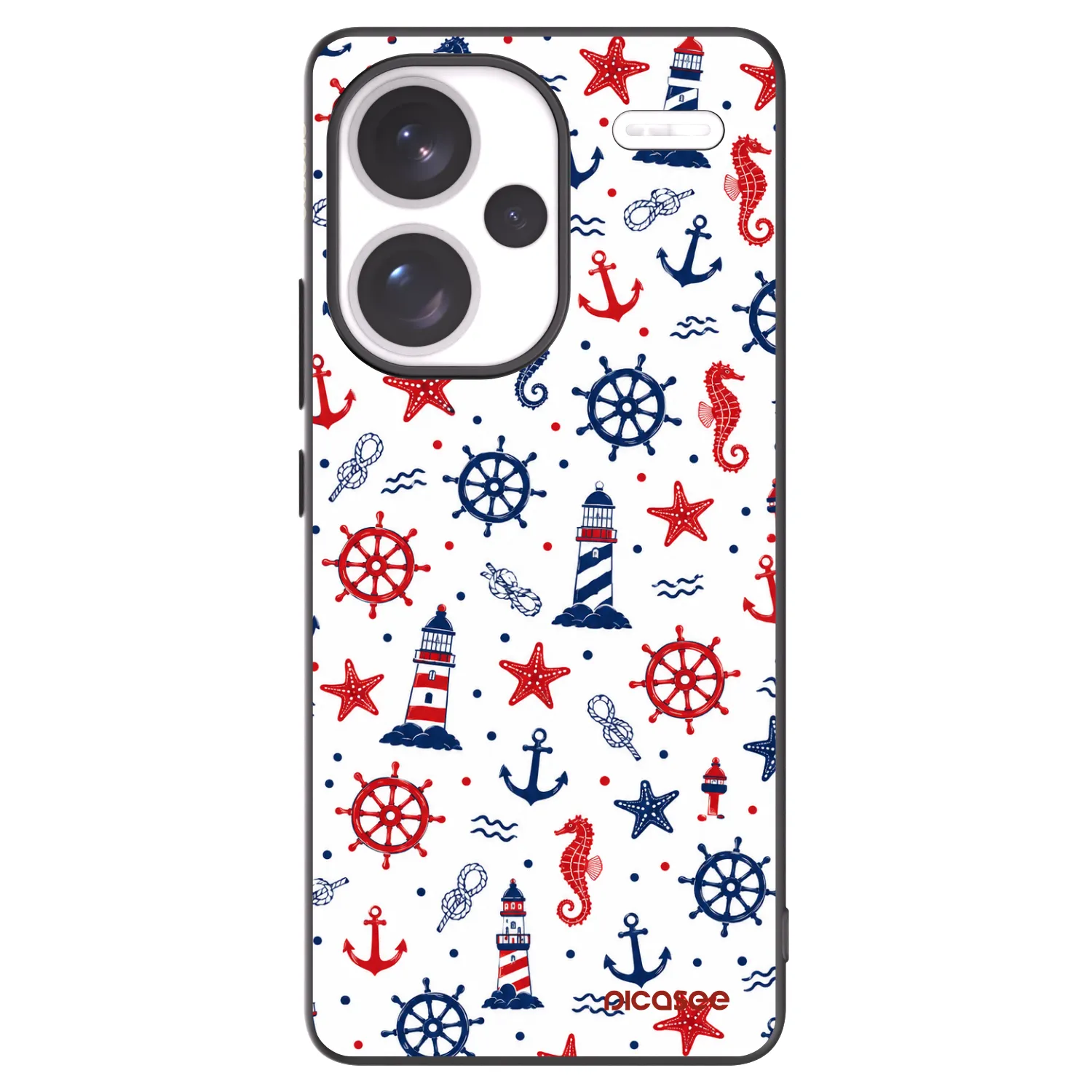Picasee Xiaomi Redmi Note 13 Pro+ 5G Hülle - Schwarzes Silikon - Sailor Vibes