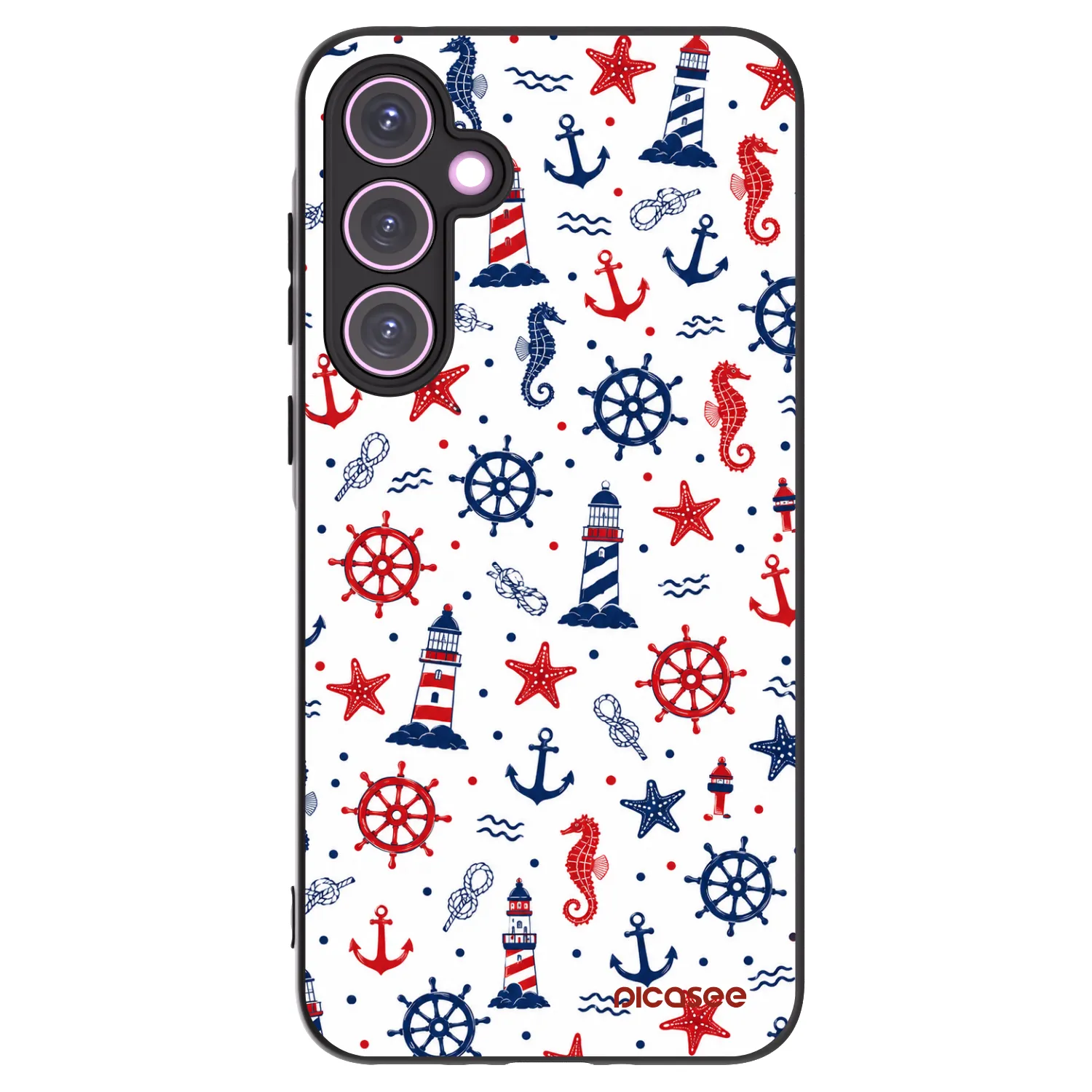 Picasee Samsung Galaxy A35 5G A356B Hülle - Schwarzes Silikon - Sailor Vibes