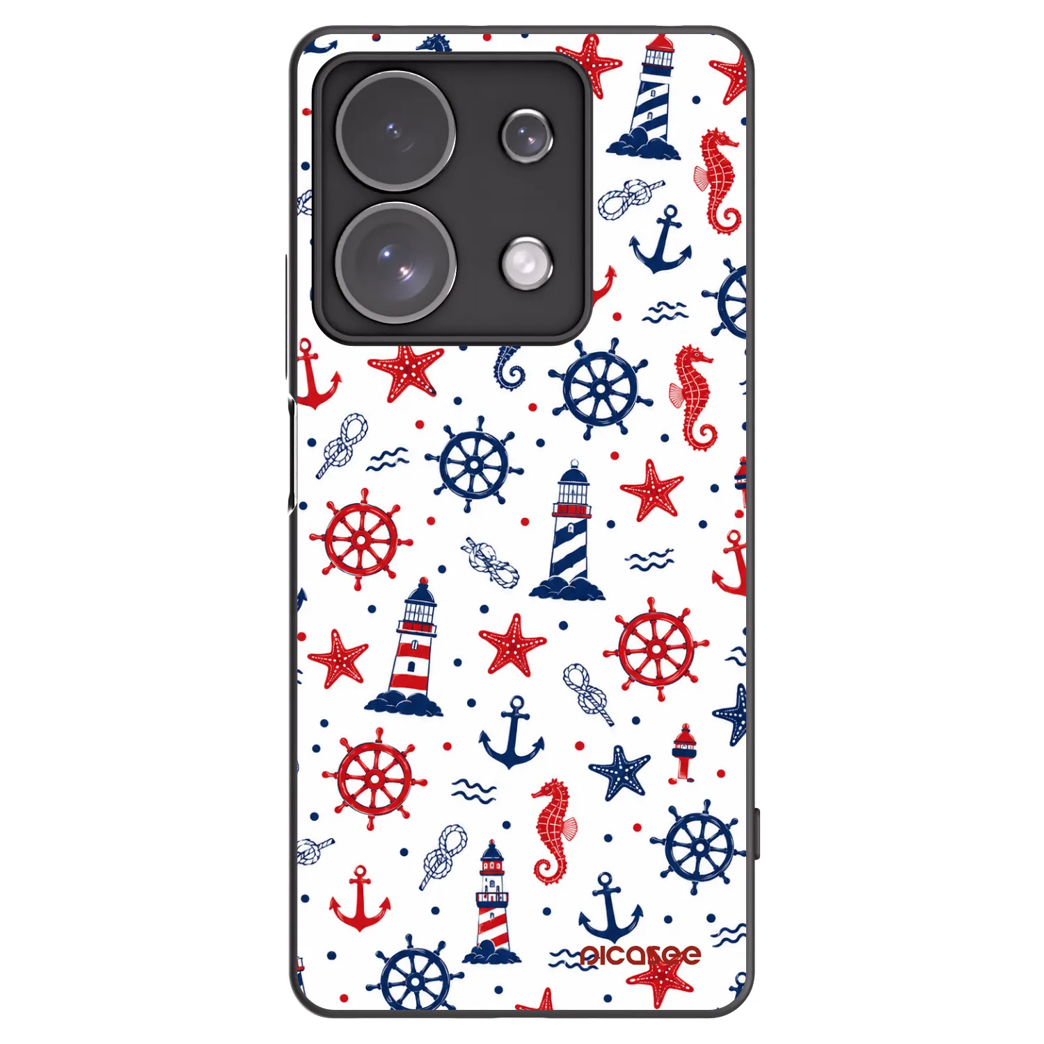 Picasee Xiaomi Redmi Note 13 Pro 4G Hülle - Schwarzes Silikon - Sailor Vibes