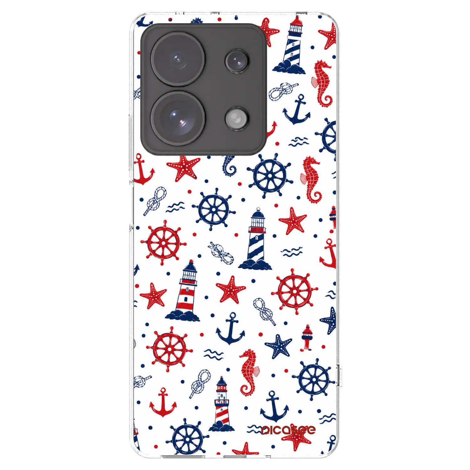 Picasee Xiaomi Redmi Note 13 Pro 4G Hülle - Transparentes Silikon - Sailor Vibes