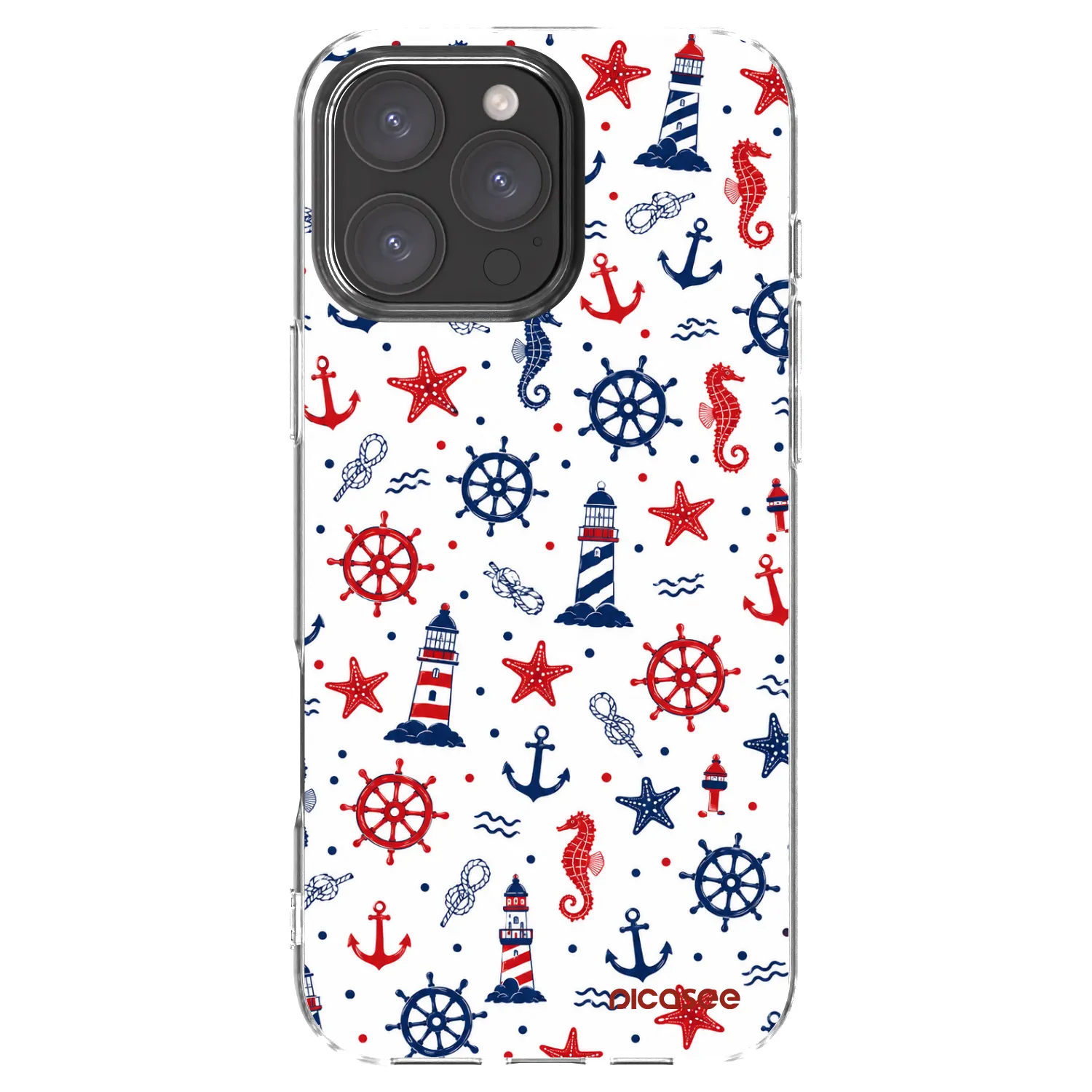 Picasee Apple iPhone 16 Pro Max Hülle - Transparentes Silikon - Sailor Vibes