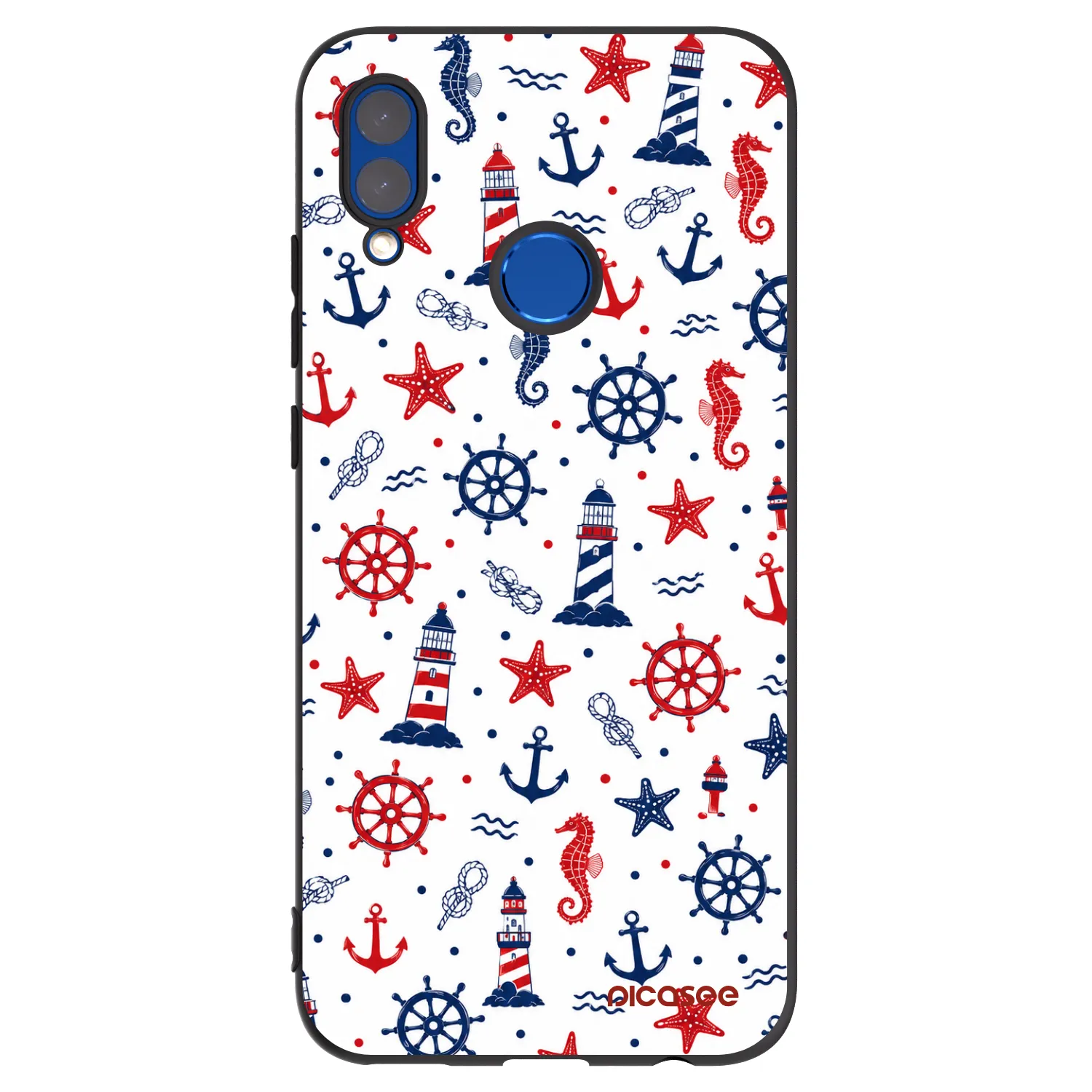 Picasee Huawei P Smart 2019 Hülle - Schwarzes Silikon - Sailor Vibes