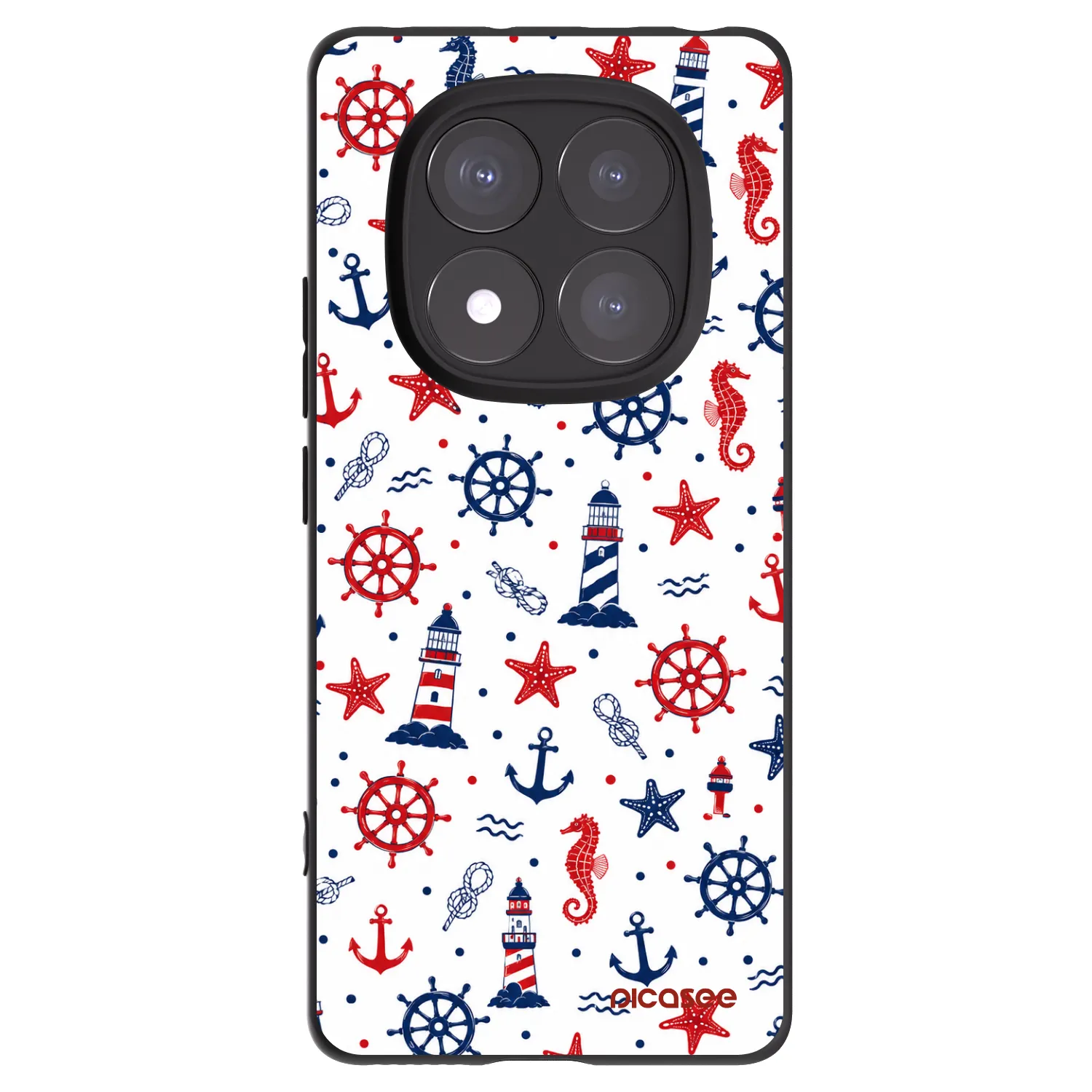 Picasee Xiaomi Redmi Note 14 Pro+ 5G Hülle - Schwarzes Silikon - Sailor Vibes
