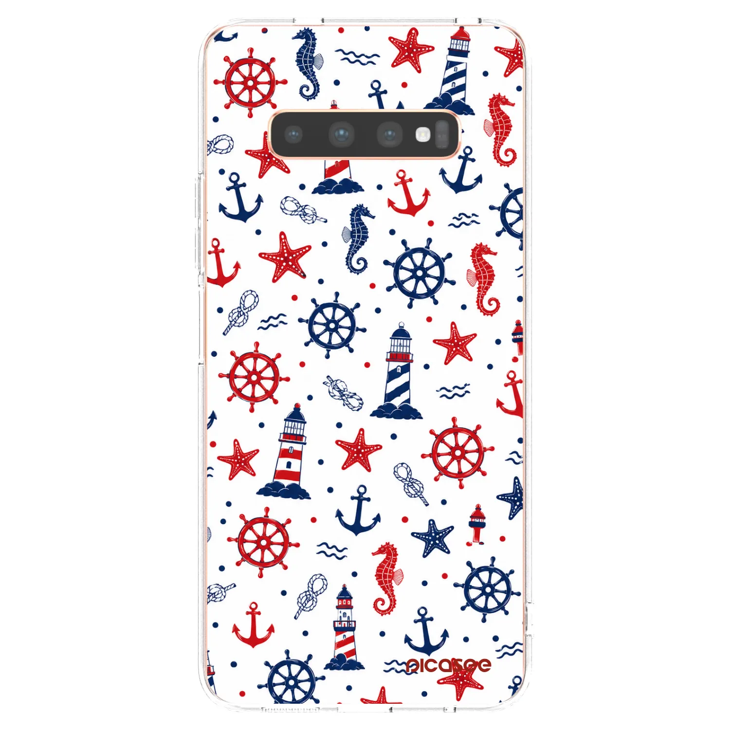 Picasee Samsung Galaxy S10 Plus G975 Hülle - Transparentes Silikon - Sailor Vibes