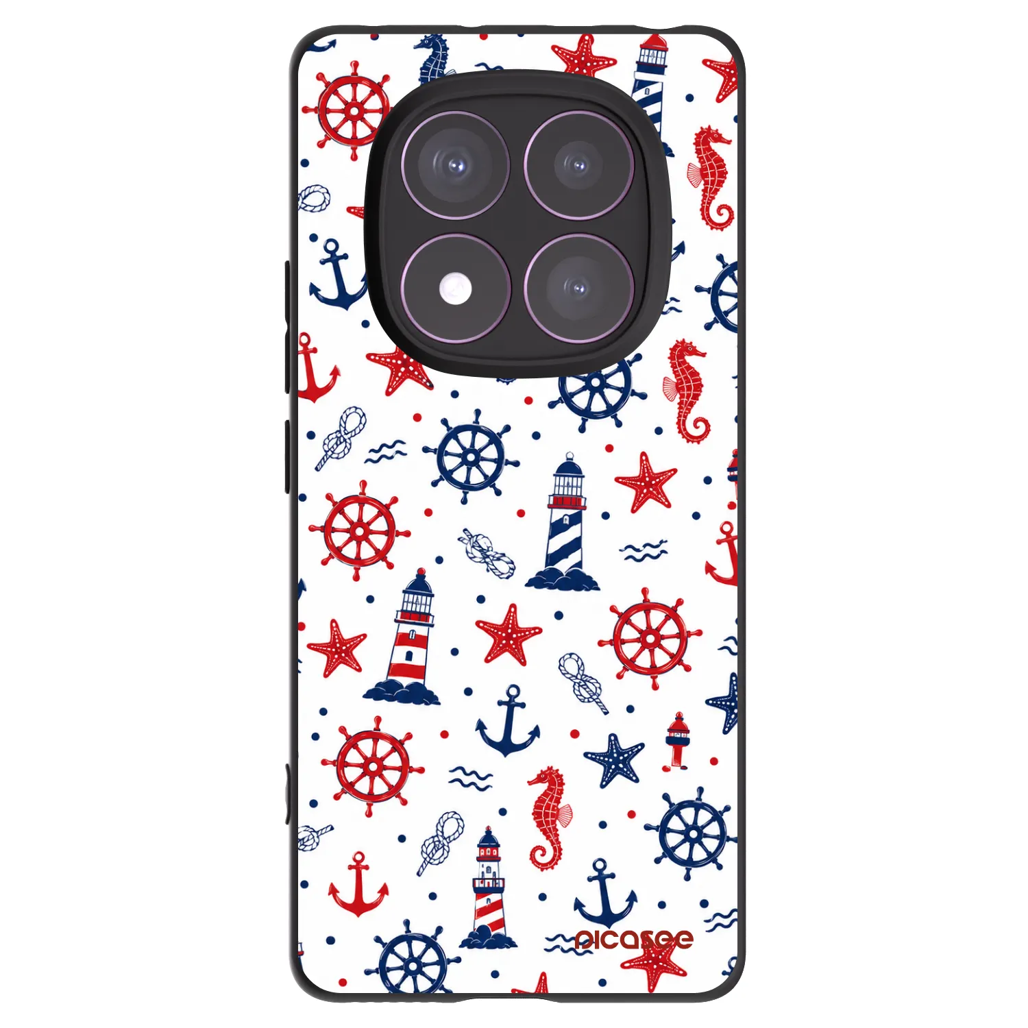 Picasee Xiaomi Redmi Note 14 Pro 4G Hülle - Schwarzes Silikon - Sailor Vibes
