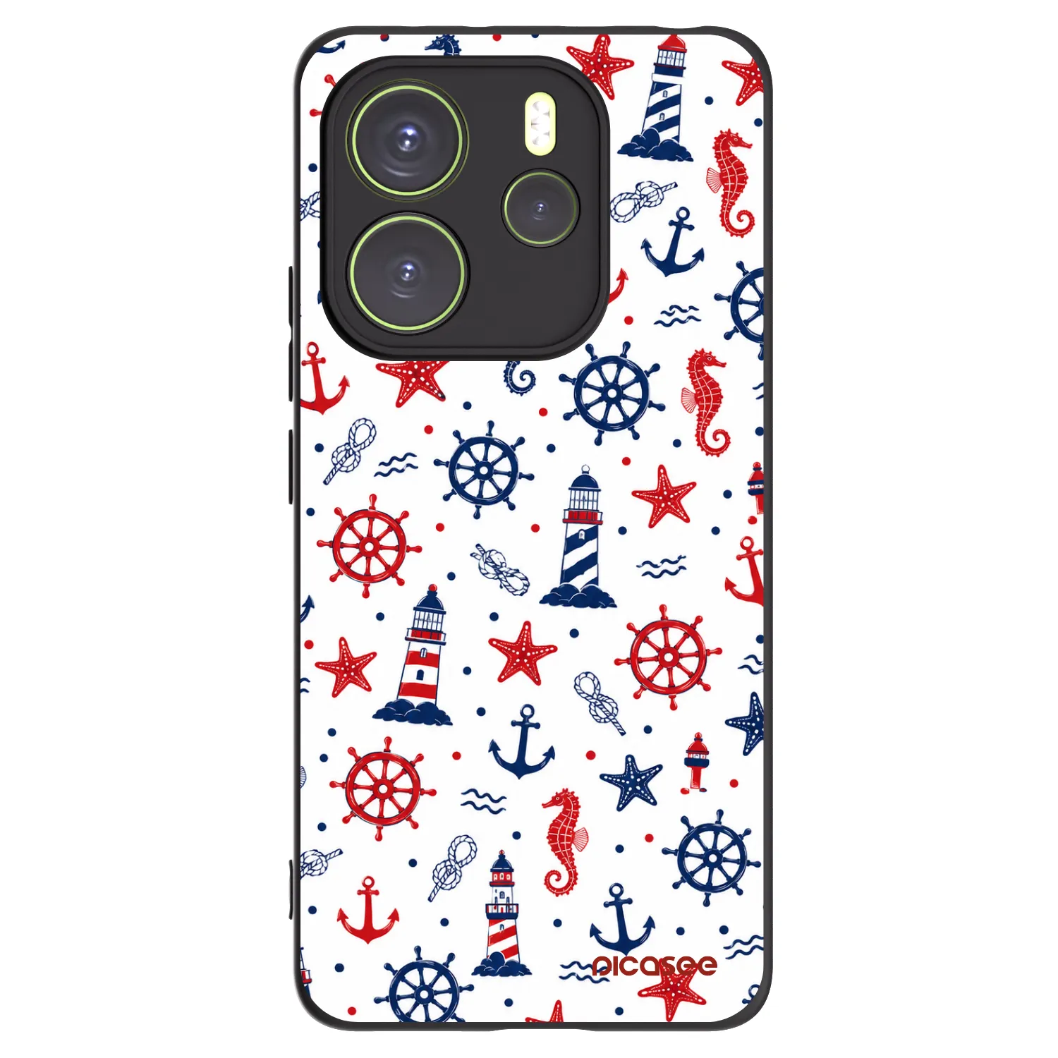 Picasee Xiaomi Redmi Note 14 4G Hülle - Schwarzes Silikon - Sailor Vibes