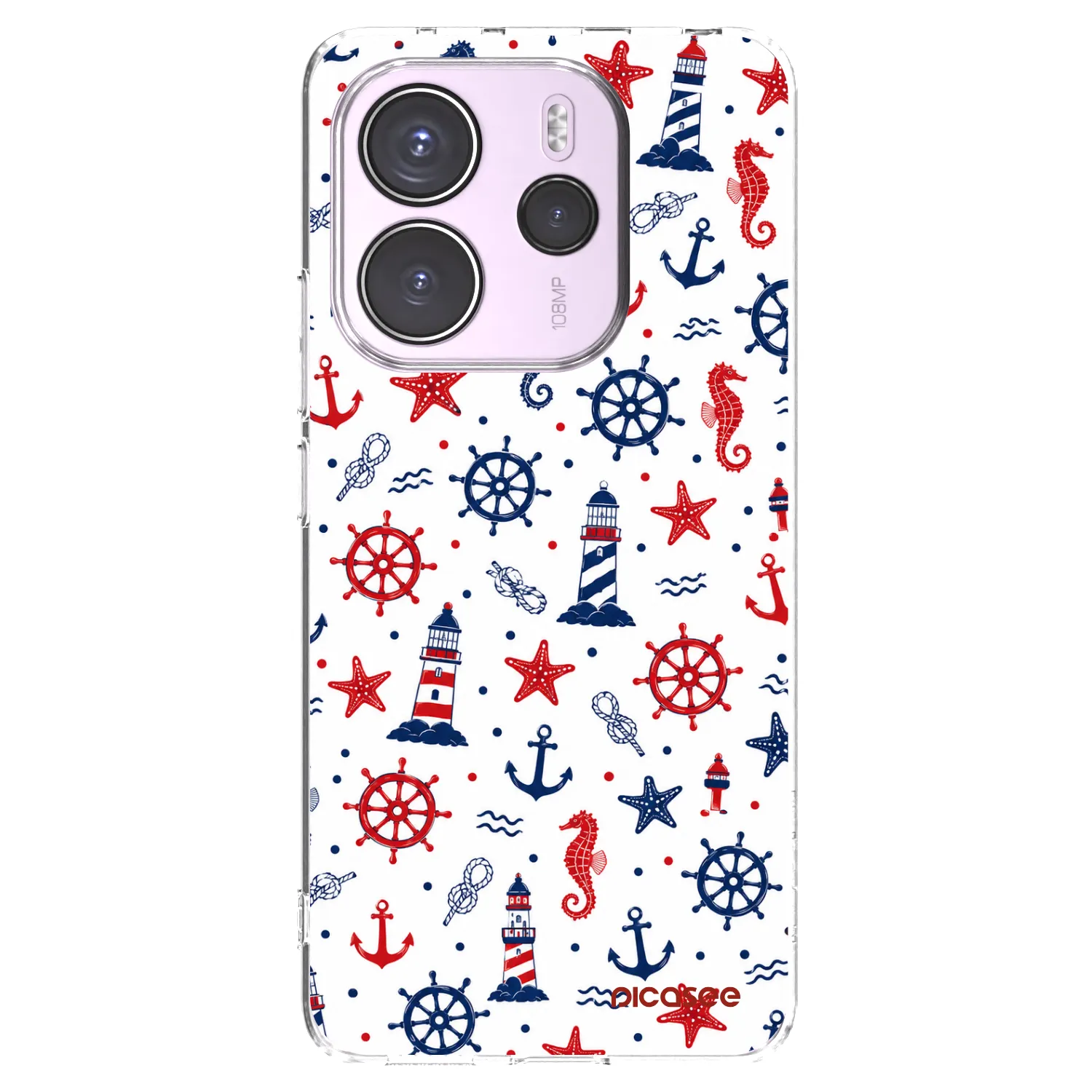 Picasee Xiaomi Redmi Note 14 4G Hülle - Transparentes Silikon - Sailor Vibes