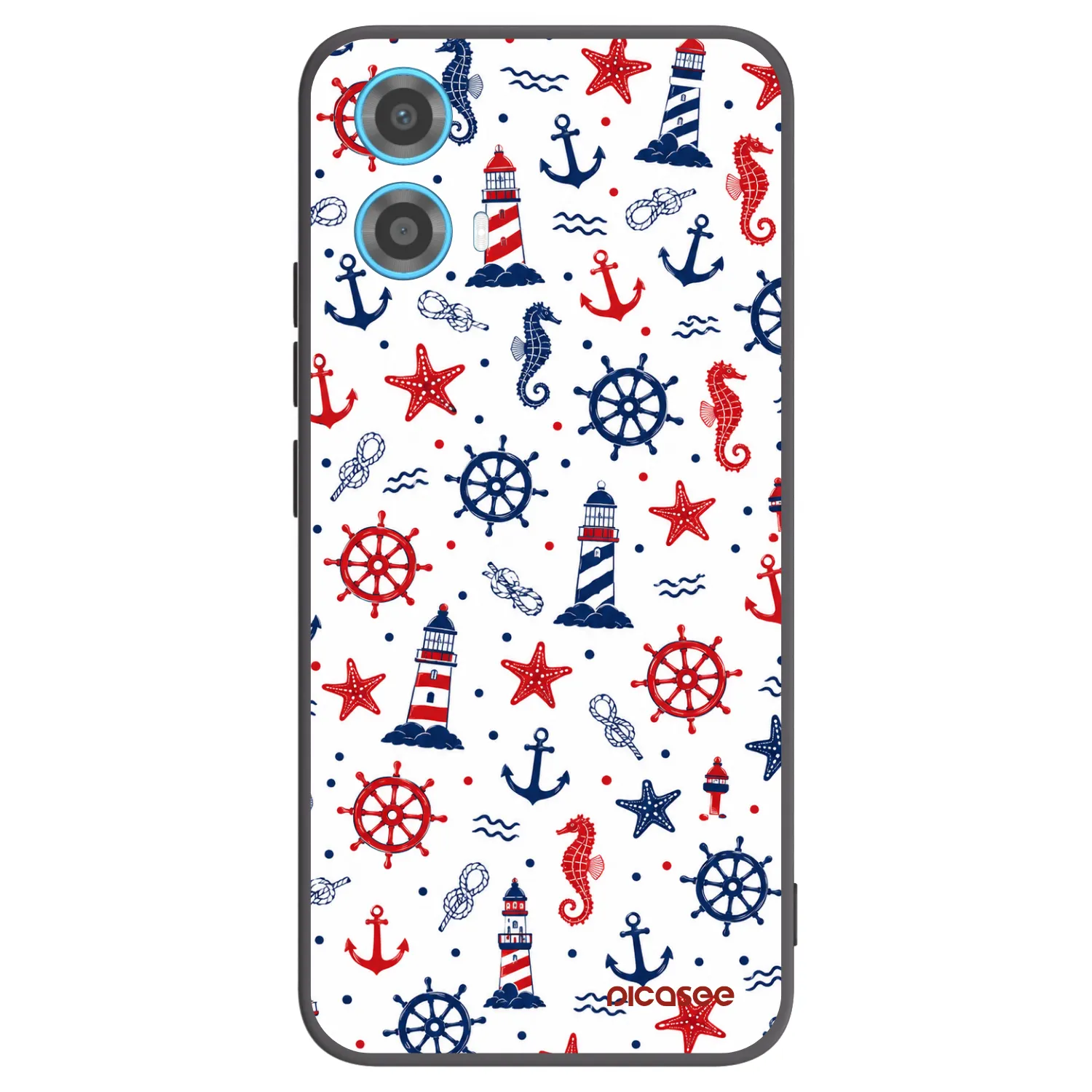 Picasee Motorola Moto G34 5G Hülle - Schwarzes Silikon - Sailor Vibes