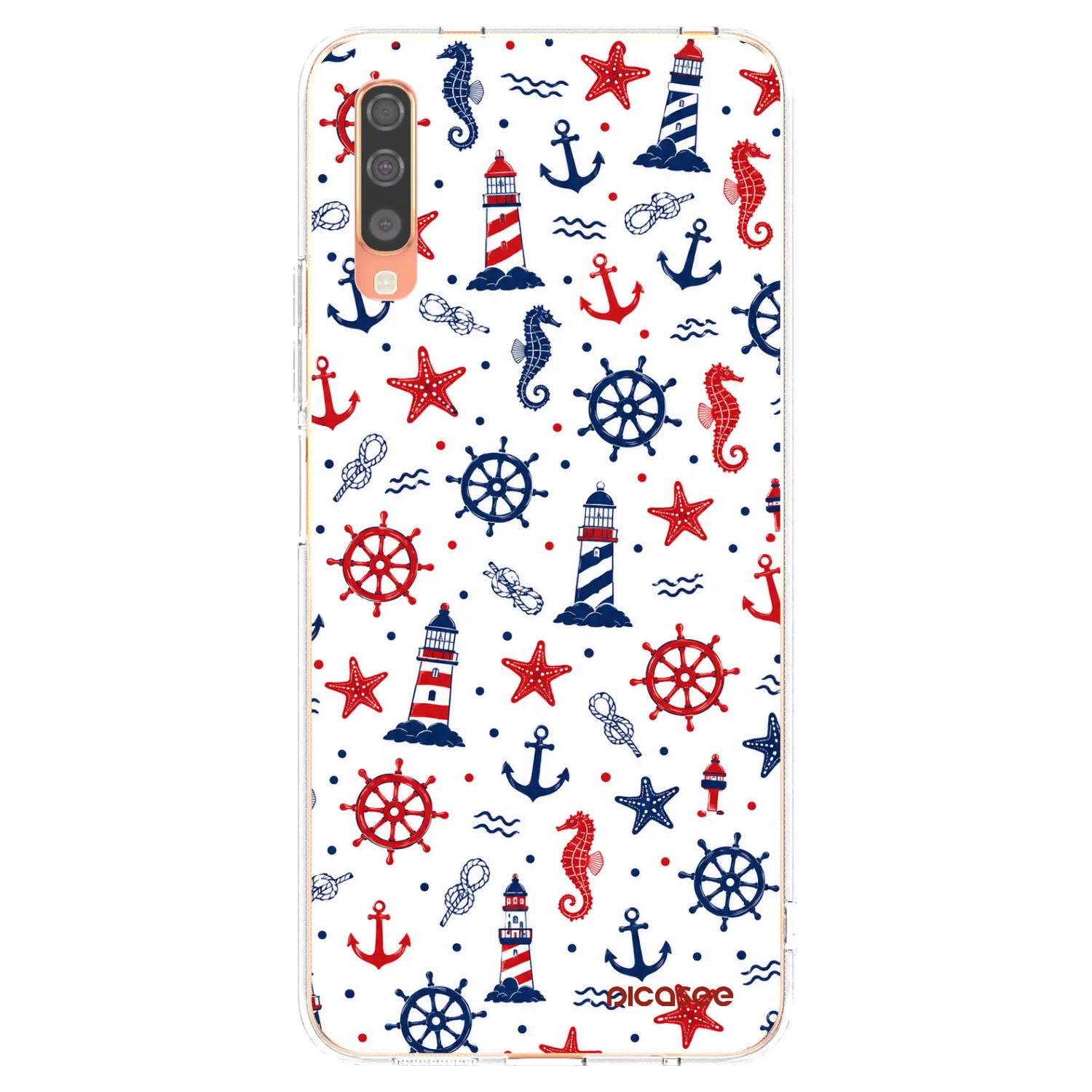 Picasee Samsung Galaxy A70 A705F Hülle - Transparentes Silikon - Sailor Vibes
