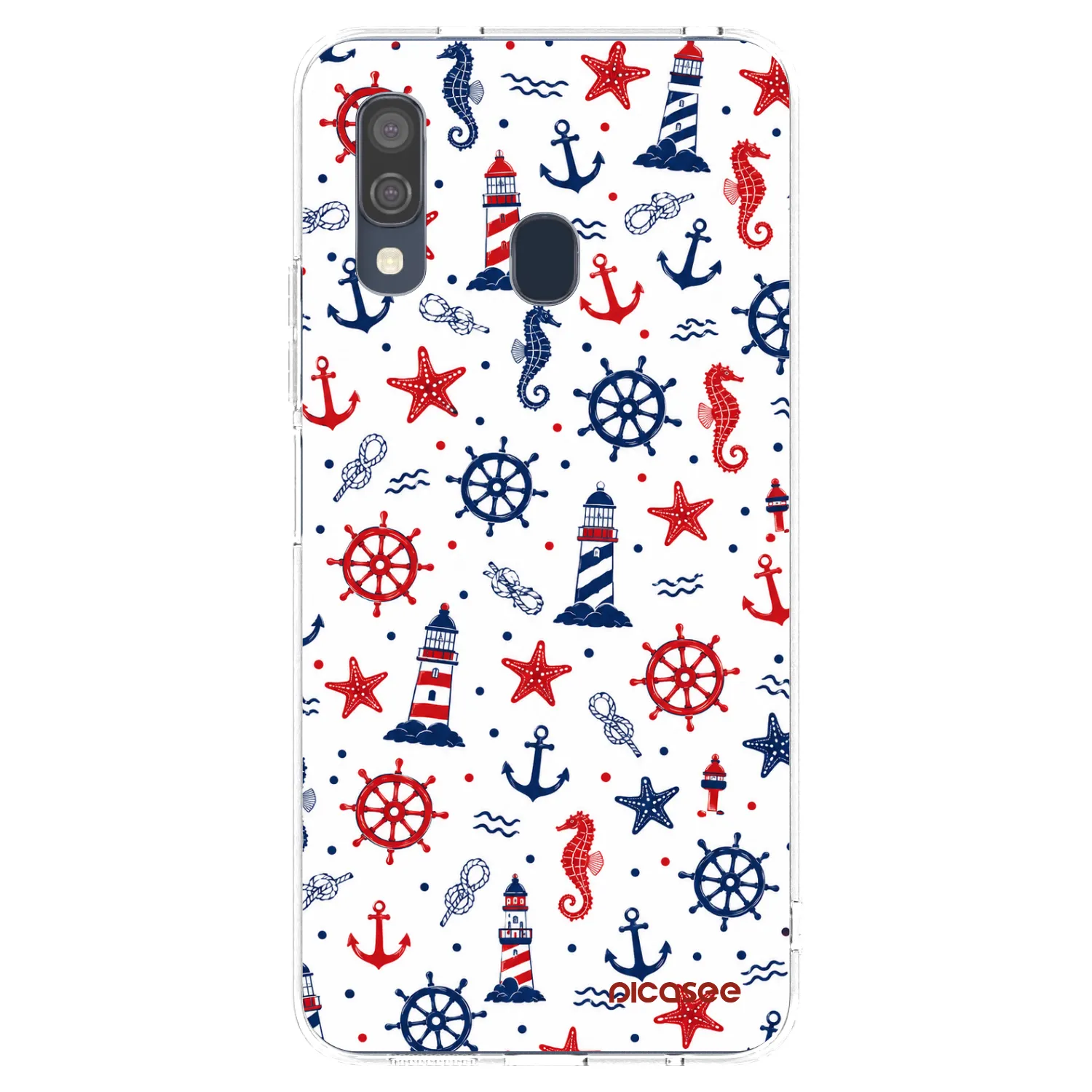 Picasee Samsung Galaxy A40 A405F Hülle - Transparentes Silikon - Sailor Vibes