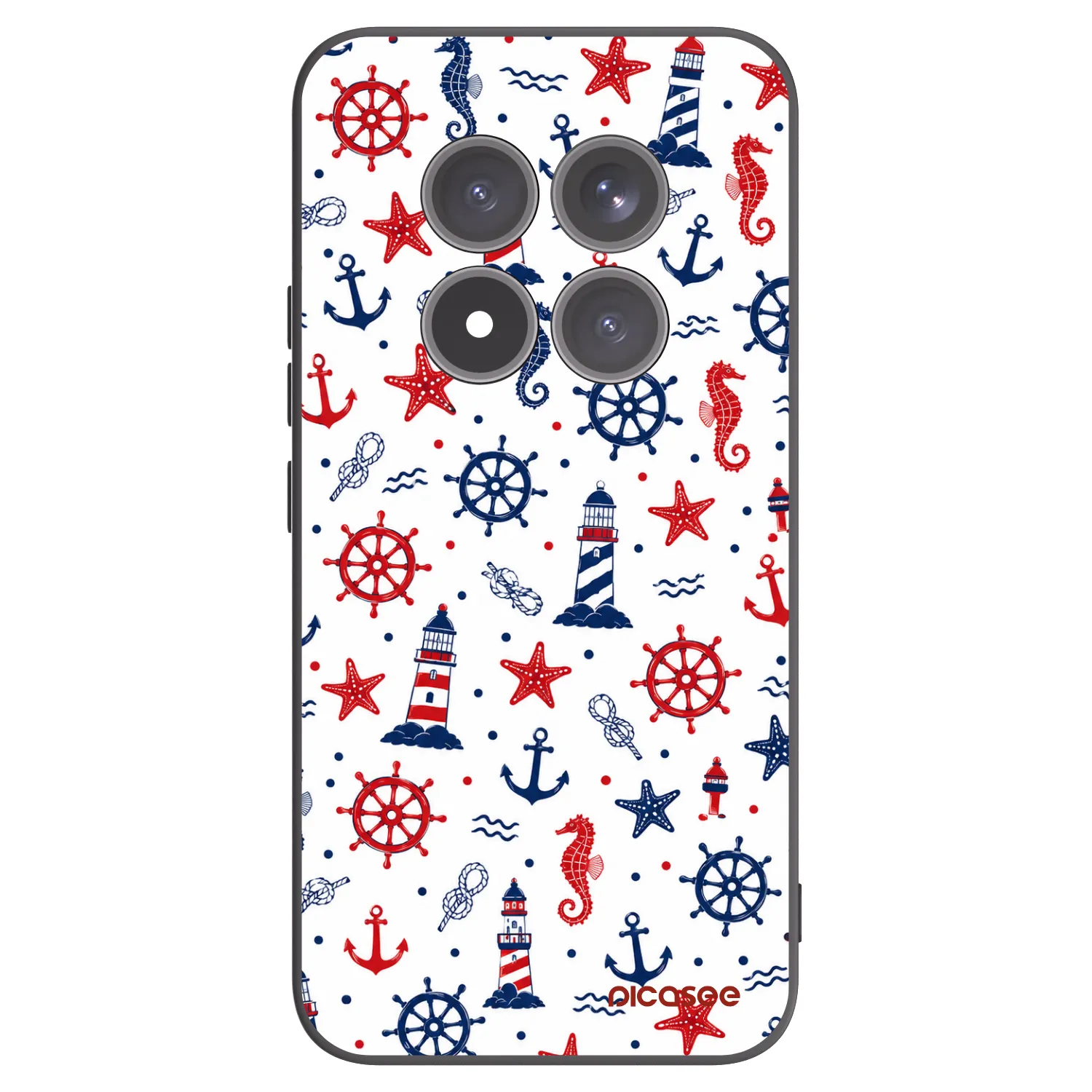 Picasee Xiaomi Redmi Note 15 Pro+ Hülle - Schwarzes Silikon - Sailor Vibes