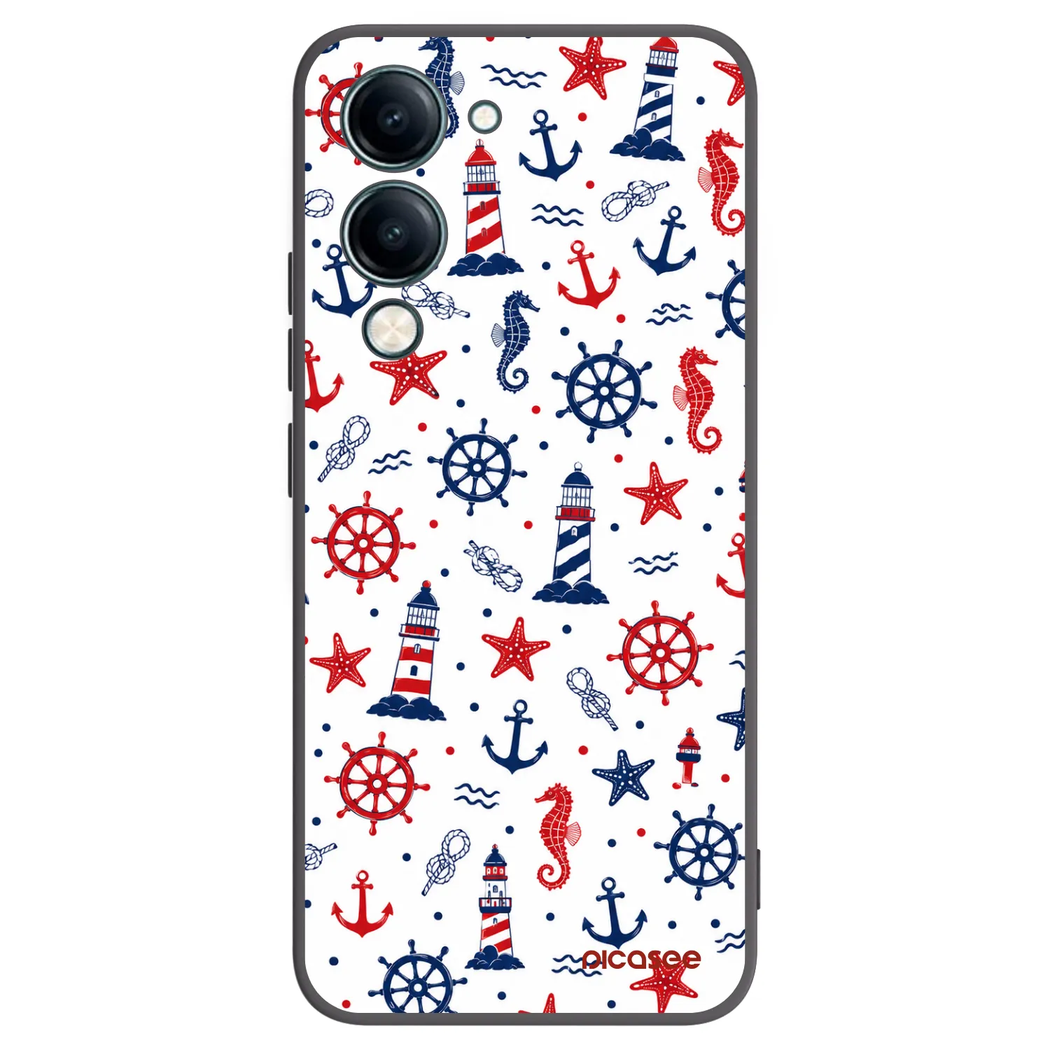 Picasee Vivo Y29s 5G Hülle - Schwarzes Silikon - Sailor Vibes