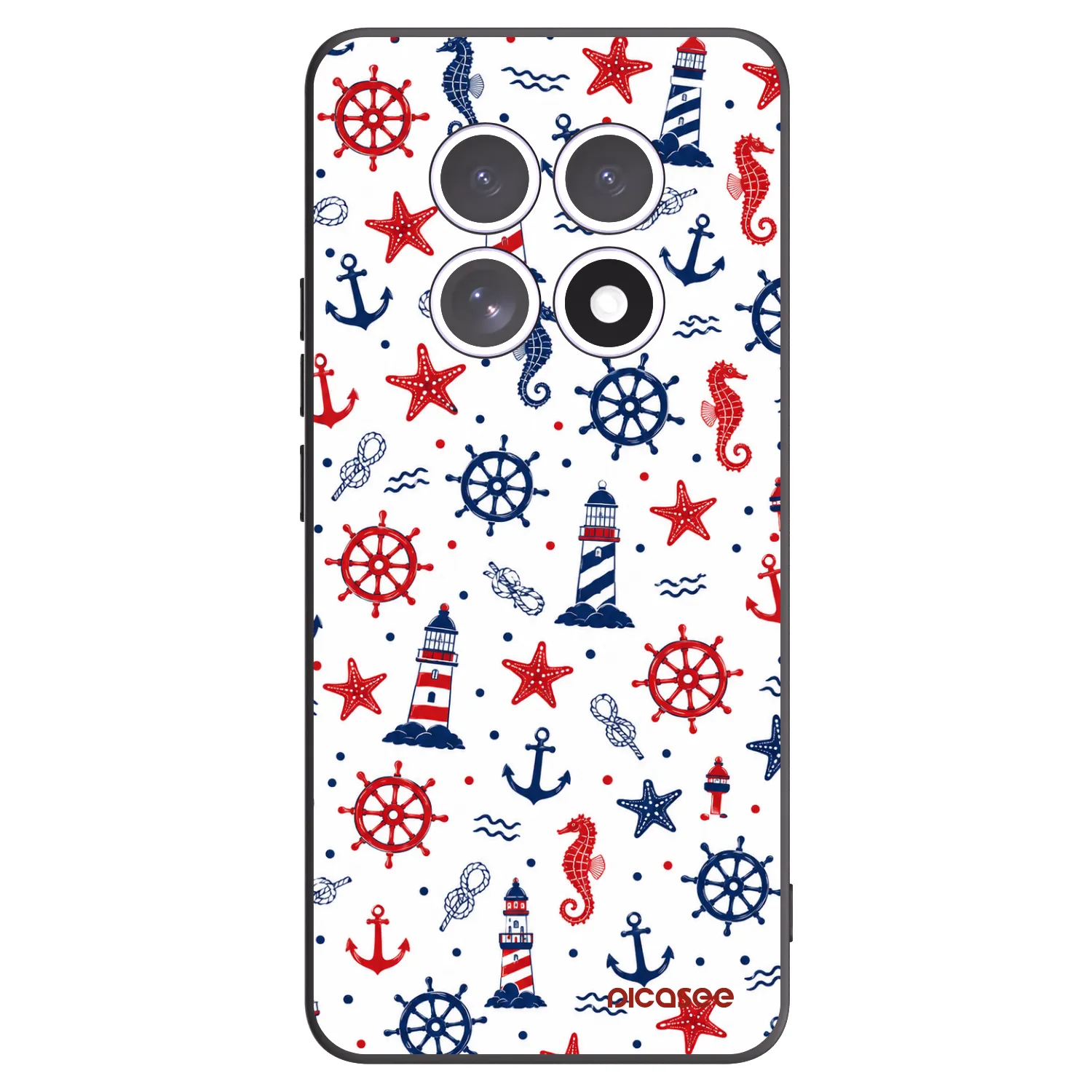 Picasee Xiaomi Redmi Note 15 Hülle - Schwarzes Silikon - Sailor Vibes