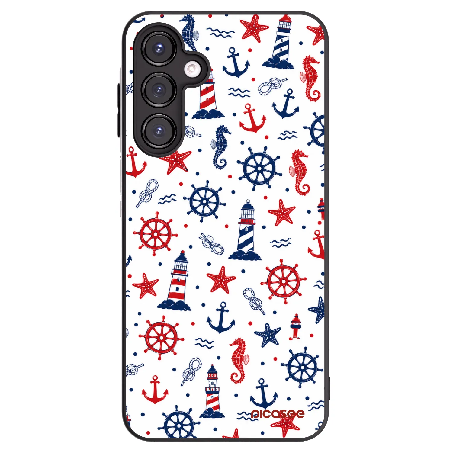 Picasee Samsung Galaxy A16 4G Hülle - Schwarzes Silikon - Sailor Vibes