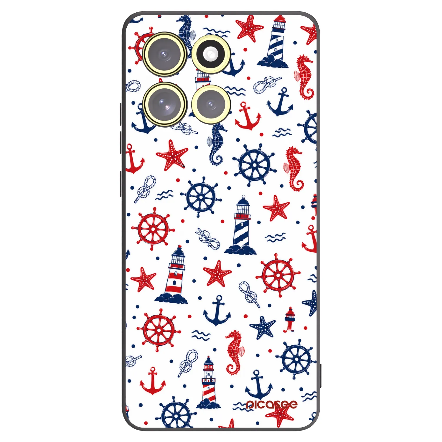 Picasee Motorola Moto G86 Power 5G Hülle - Schwarzes Silikon - Sailor Vibes