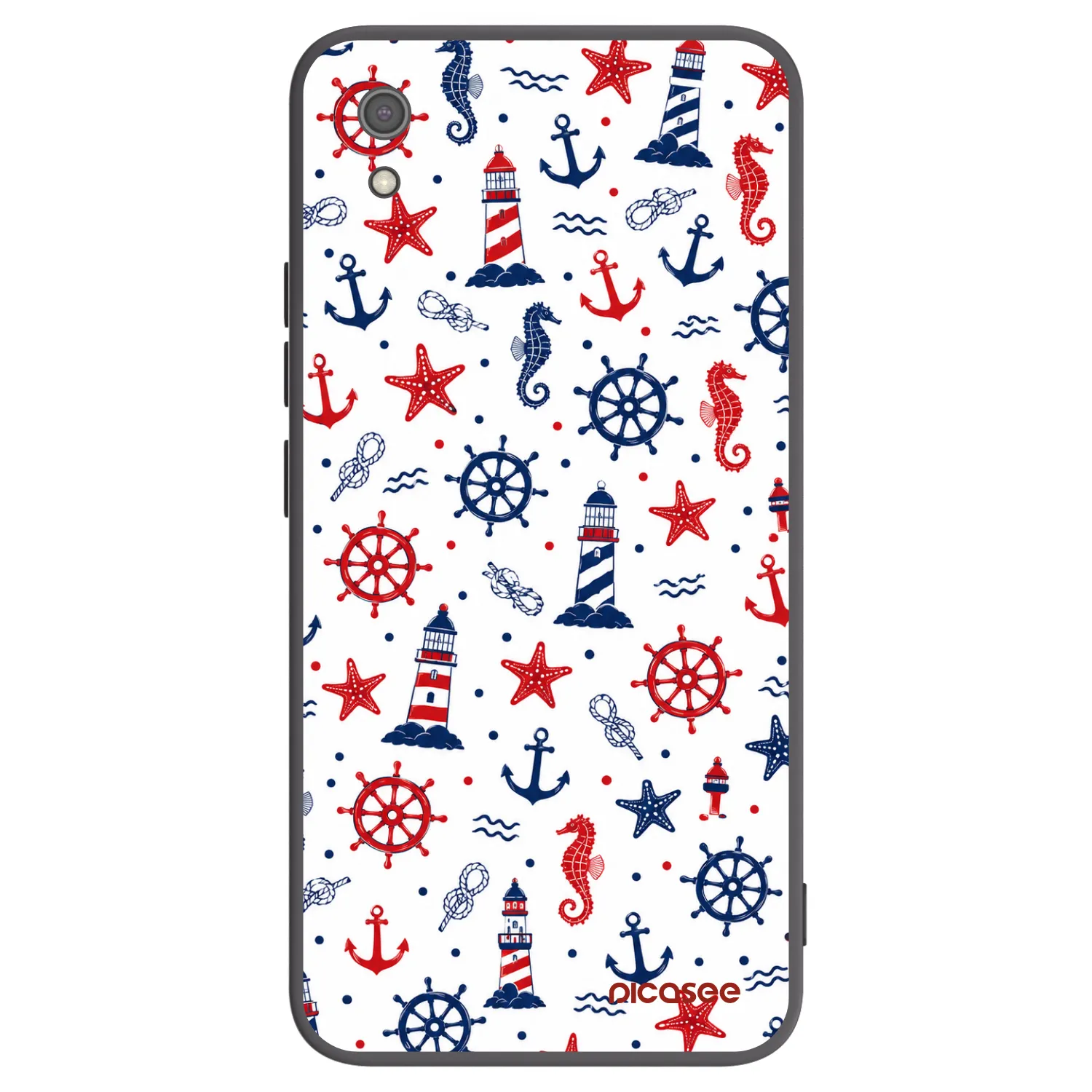 Picasee Xiaomi Redmi 7A Hülle - Schwarzes Silikon - Sailor Vibes