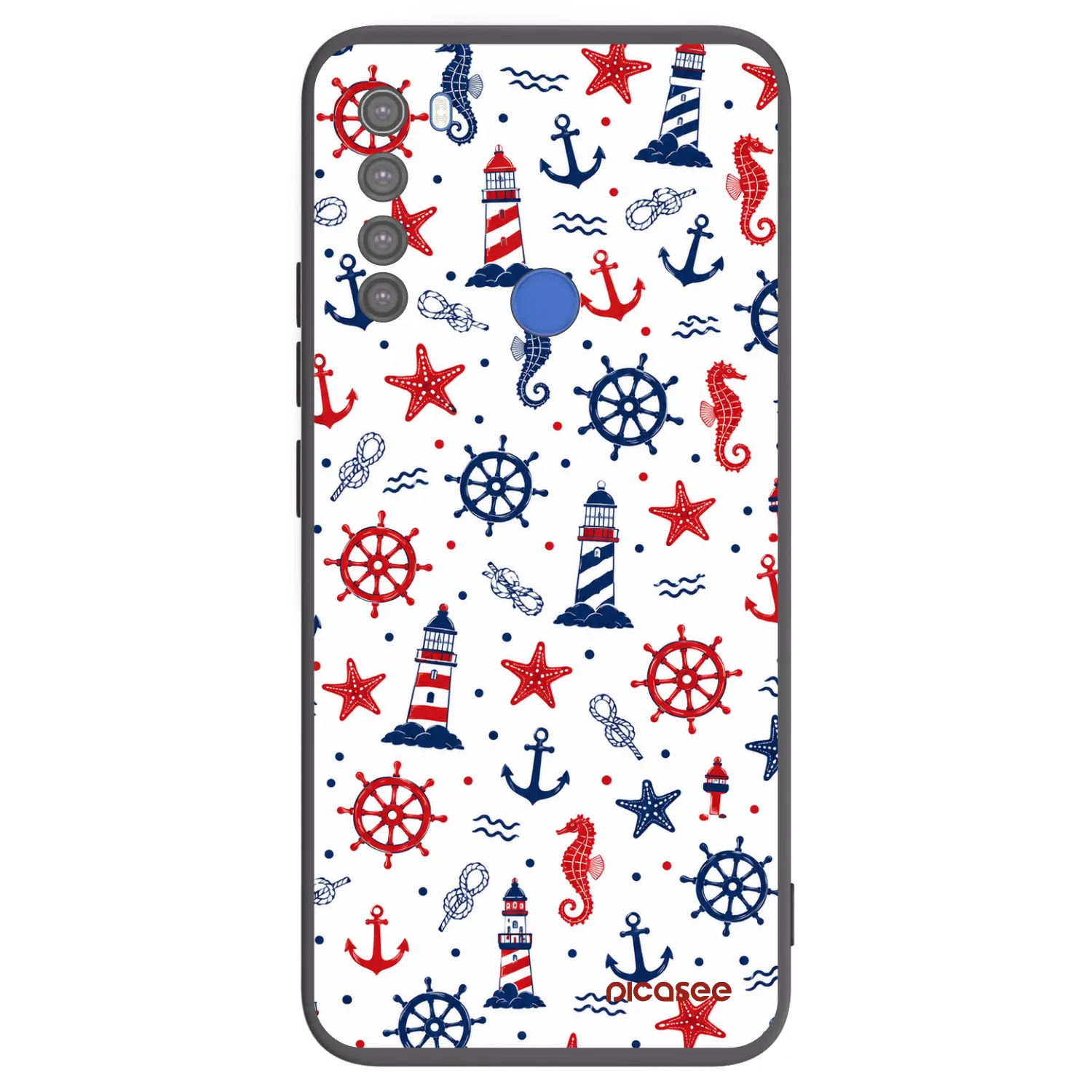 Picasee Xiaomi Redmi Note 8T Hülle - Schwarzes Silikon - Sailor Vibes