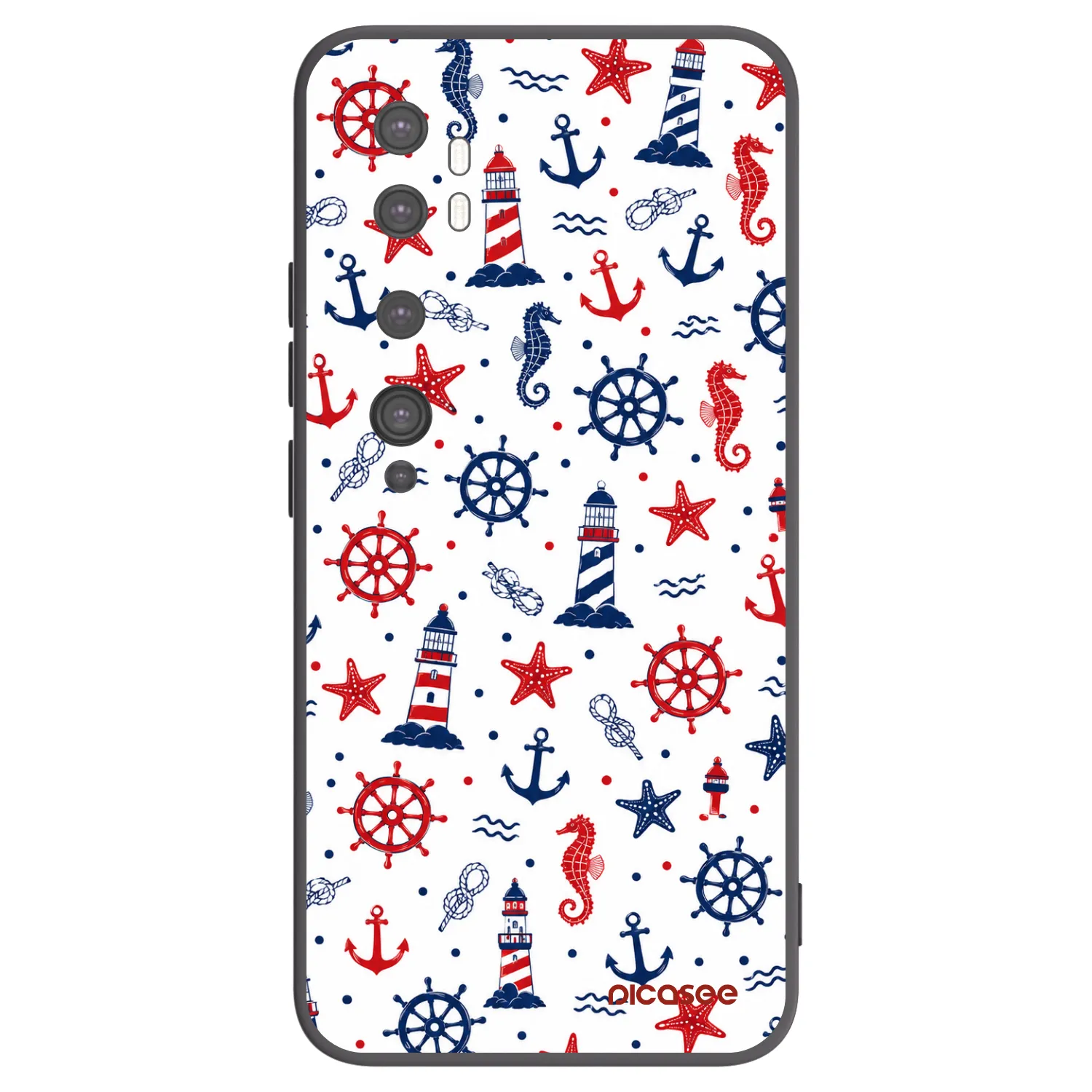 Picasee Xiaomi Mi Note 10 (Pro) Hülle - Schwarzes Silikon - Sailor Vibes