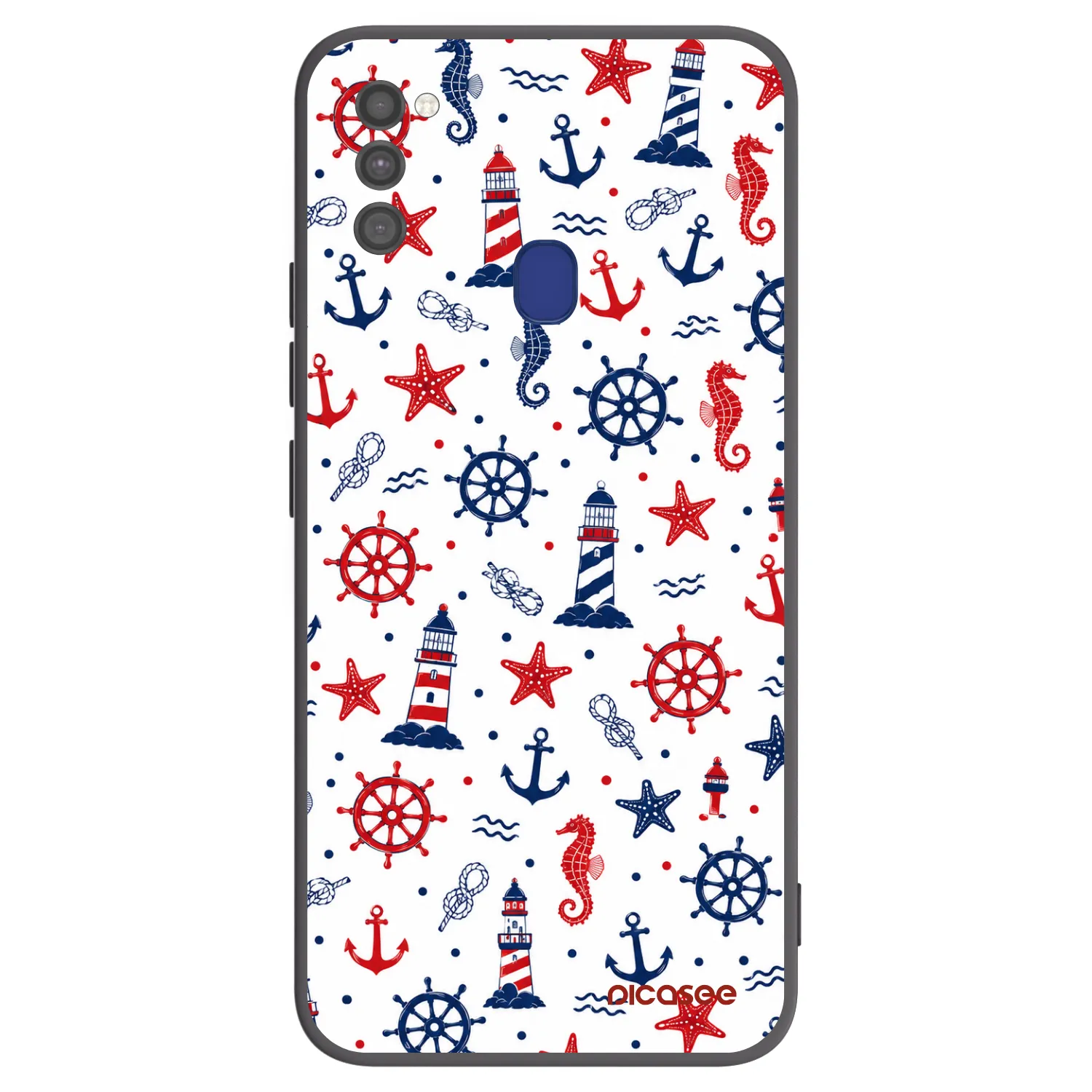 Picasee Samsung Galaxy M21 M215F Hülle - Schwarzes Silikon - Sailor Vibes