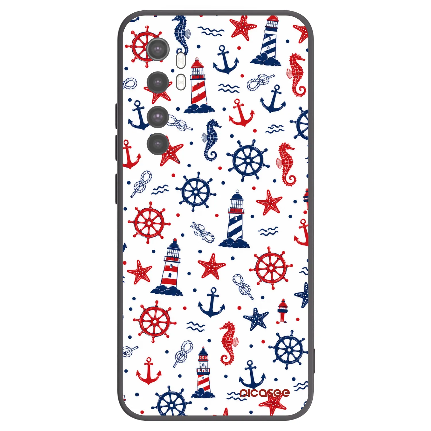 Picasee Xiaomi Mi Note 10 Lite Hülle - Schwarzes Silikon - Sailor Vibes