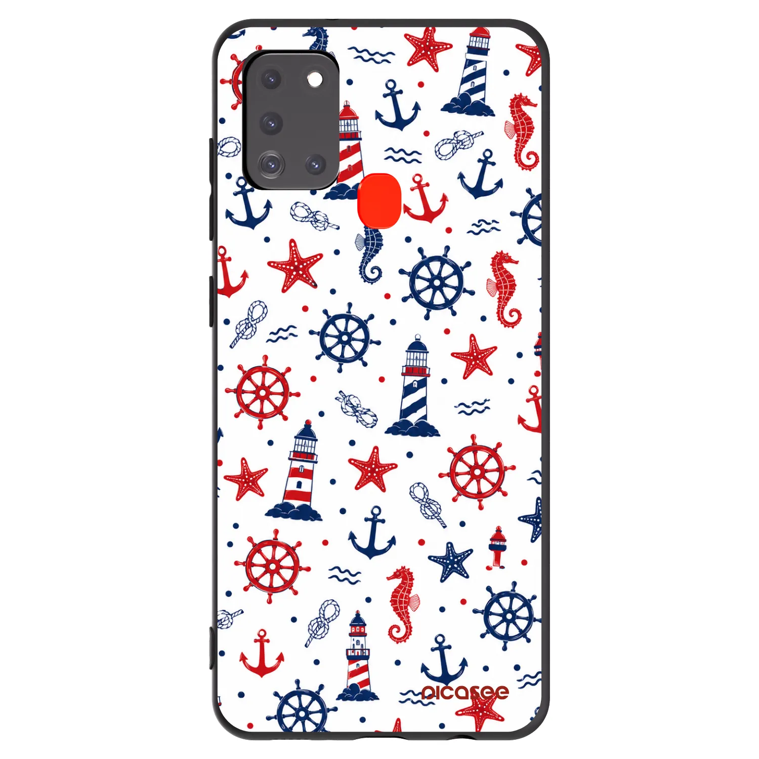 Picasee Samsung Galaxy A21s Hülle - Schwarzes Silikon - Sailor Vibes
