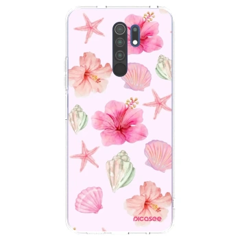 Picasee Xiaomi Redmi 9 Hülle - Transparentes Silikon - Blush Lagoon
