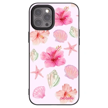 Picasee Apple iPhone 12 Pro Max Hülle - Schwarzes Silikon - Blush Lagoon