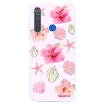 Picasee Realme 5 Hülle - Transparentes Silikon - Blush Lagoon