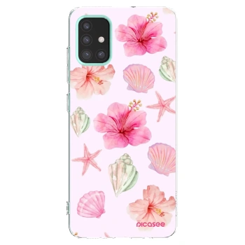 Picasee Samsung Galaxy M31s Hülle - Transparentes Silikon - Blush Lagoon