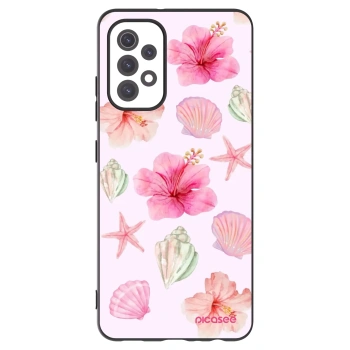 Picasee Samsung Galaxy A32 5G A326B Hülle - Schwarzes Silikon - Blush Lagoon