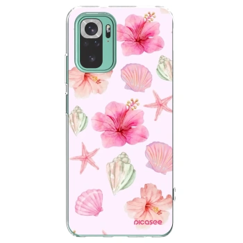 Picasee Xiaomi Redmi Note 10 Pro Hülle - Transparentes Silikon - Blush Lagoon